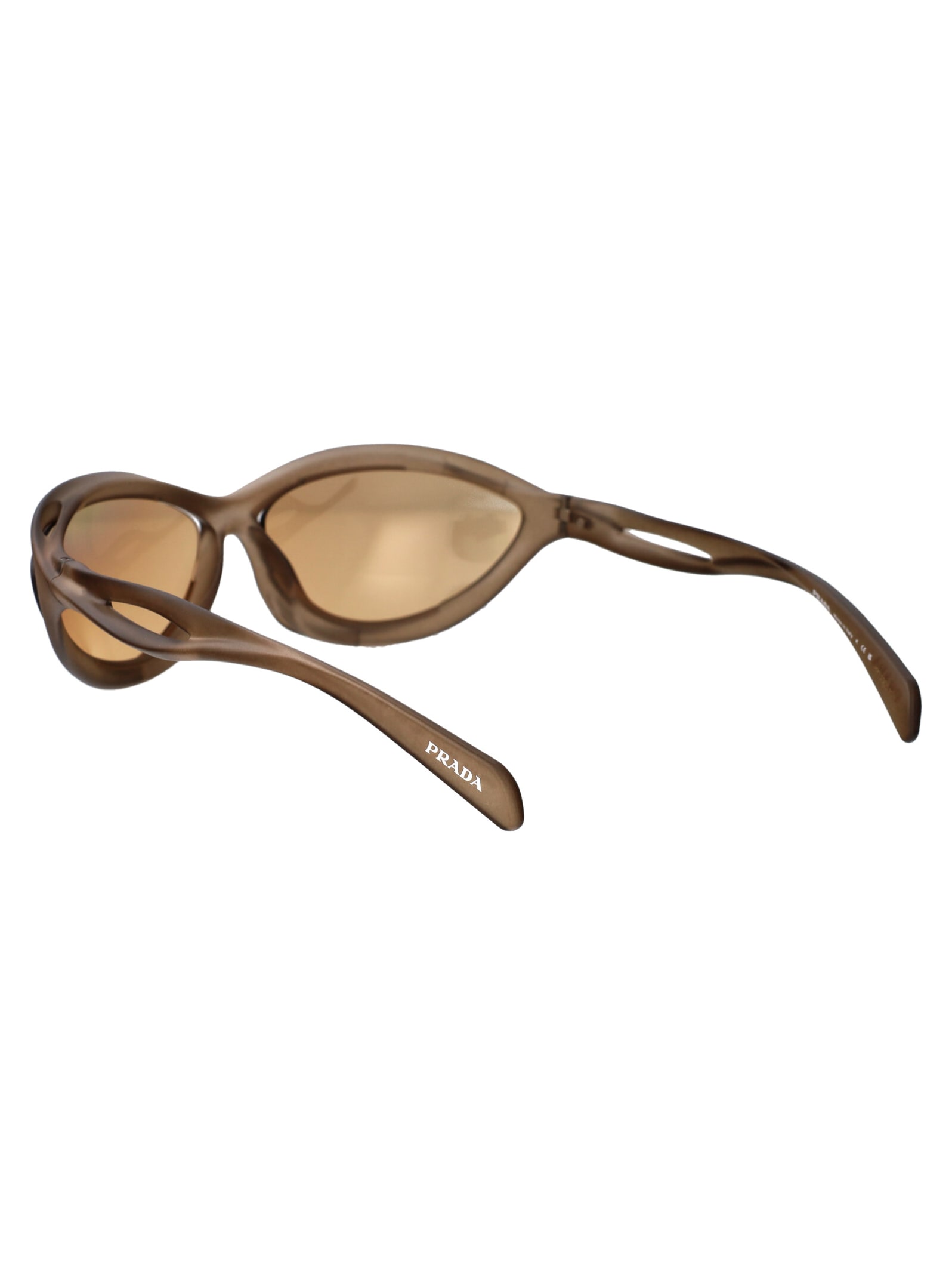 Shop Prada 0pr A26s Sunglasses In 16v10h Loden Frosted