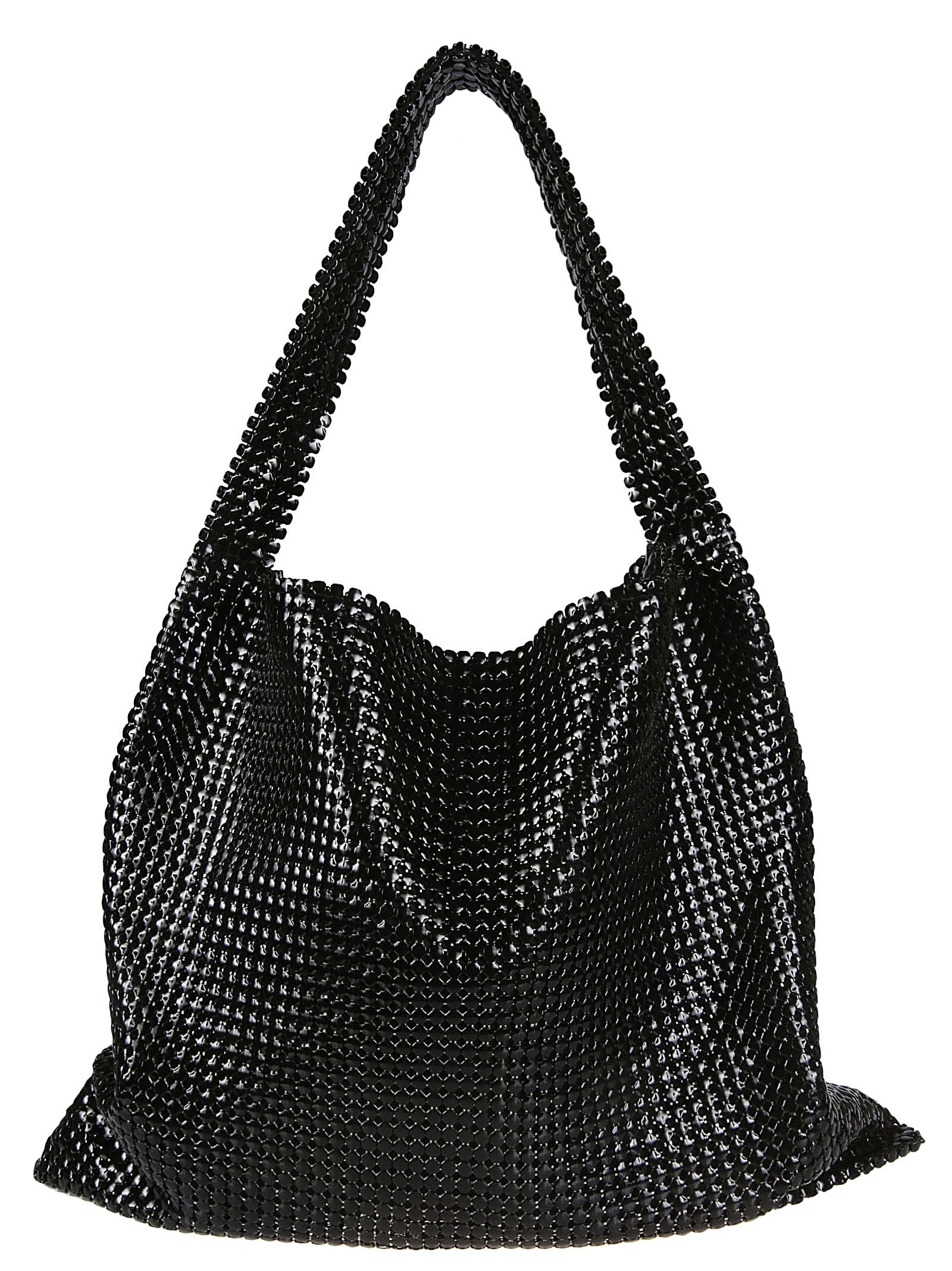 Shop Paco Rabanne Pixel Tote Bag In Black