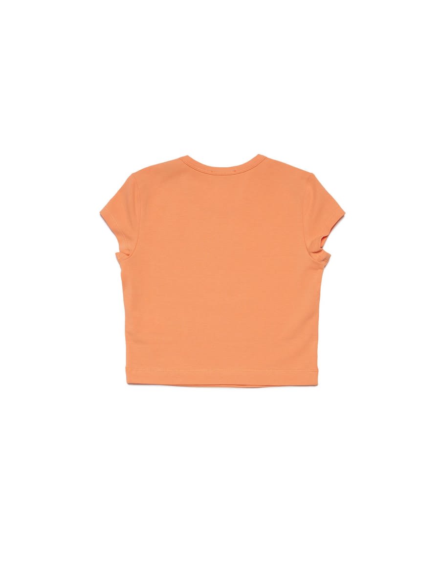 Diesel T-shirt Con Logo In Orange