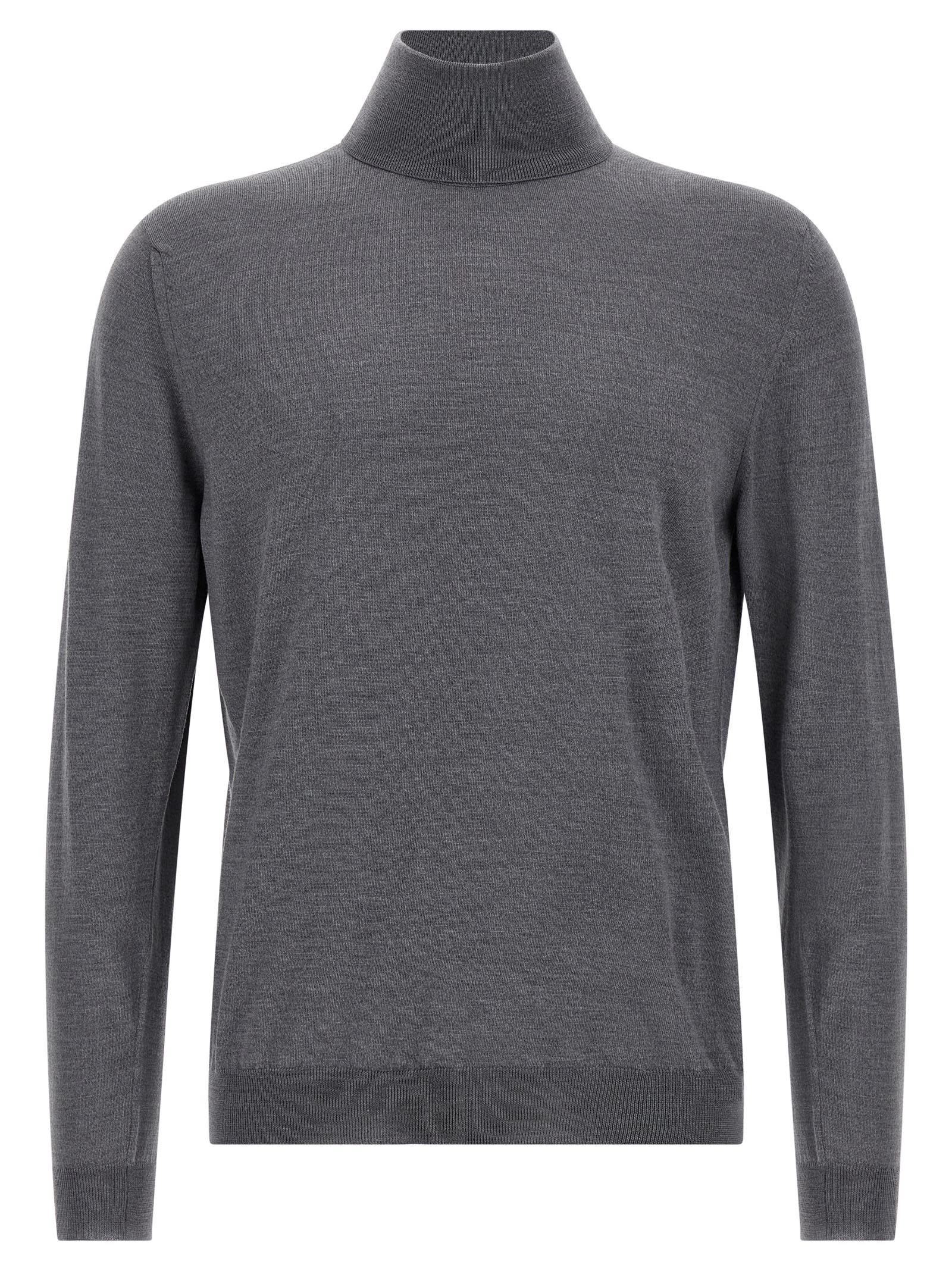 Zanone Lightweight Grey Flexwool Sweater In Gray
