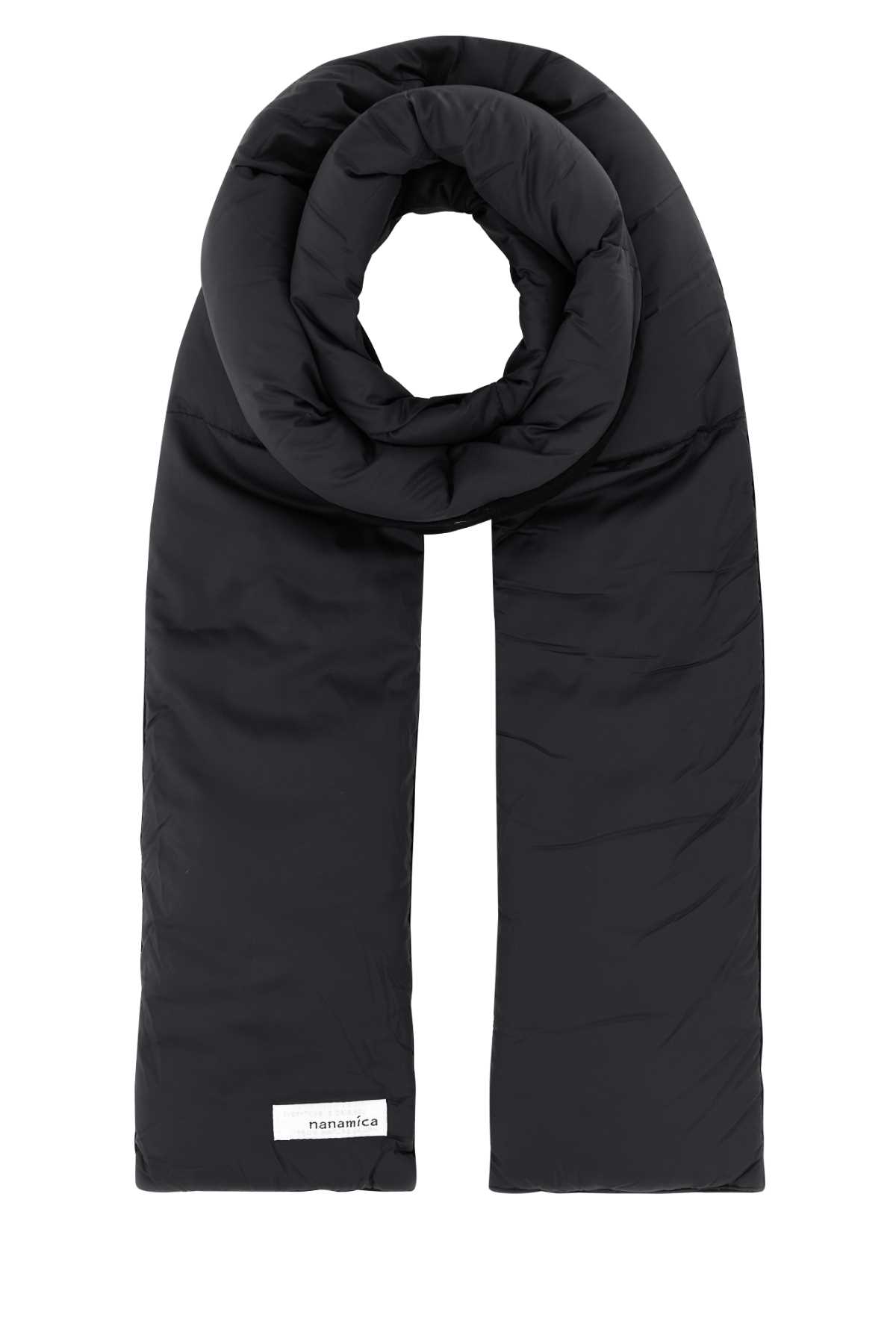 Midnight Blue Nylon Reversible Scarf
