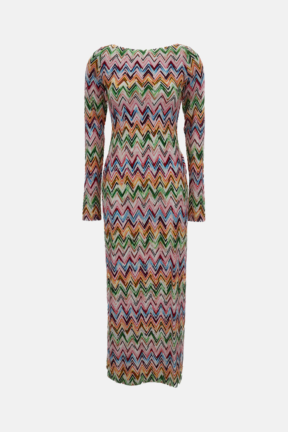 Missoni Long Sleeves Dress In Brown