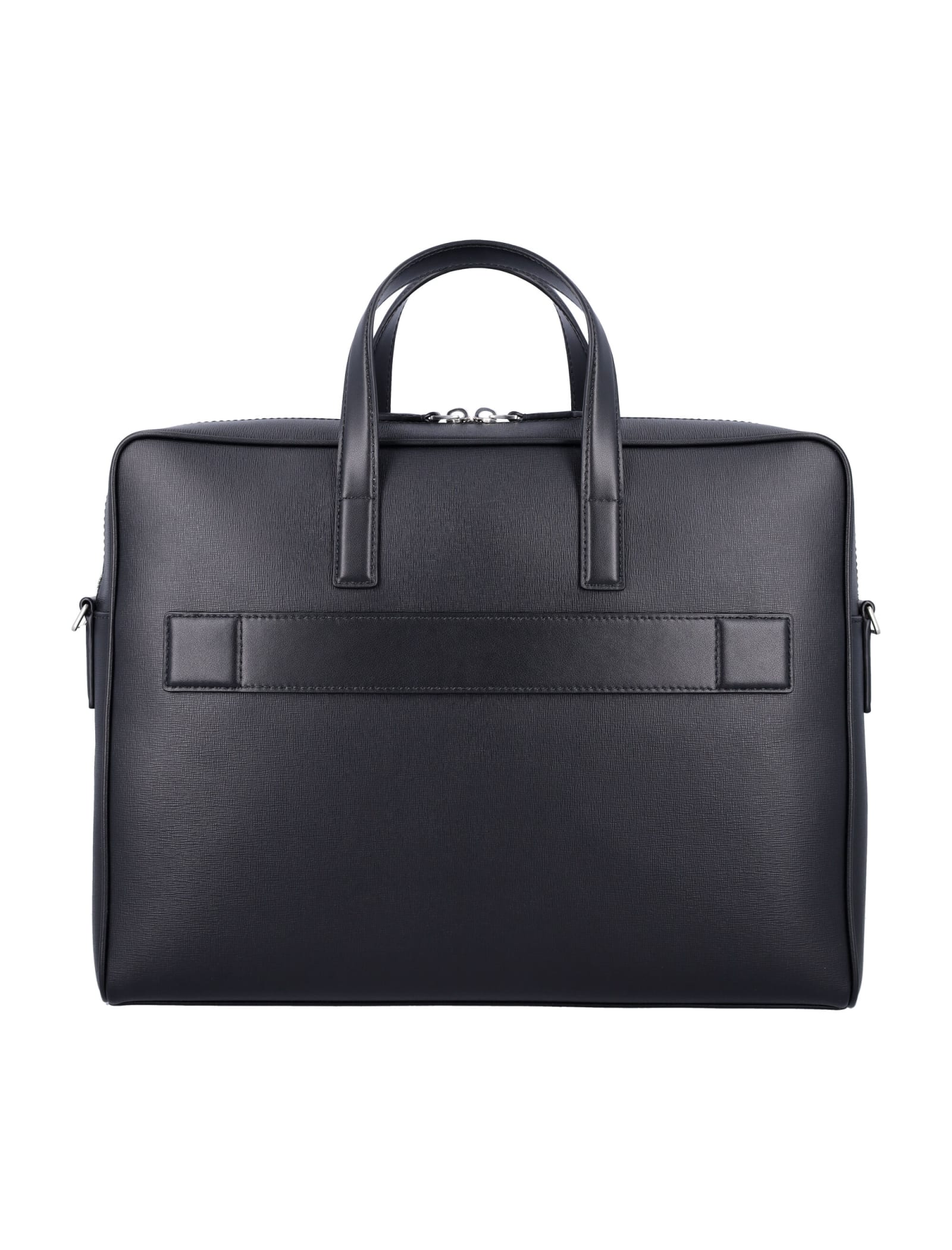 Shop Bally Mythos Brief Case In Black+red/bone+pall