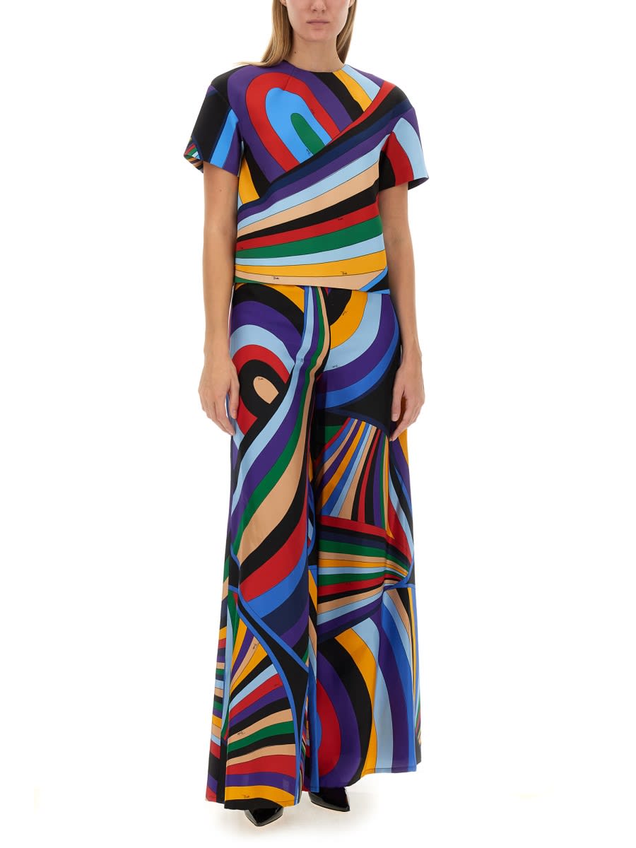 Shop Pucci Cady T-shirt In Multicolour