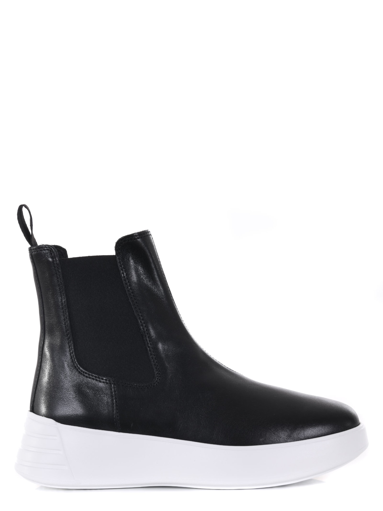 Shop Hogan Rebel H562 Ankle Boots In Nero