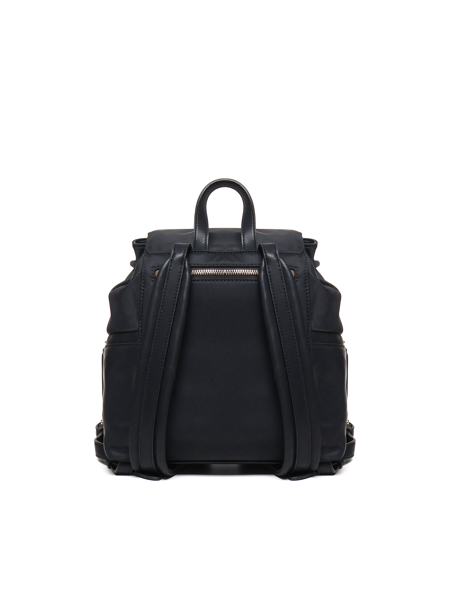 Shop Love Moschino Nylon Backpack In Nero