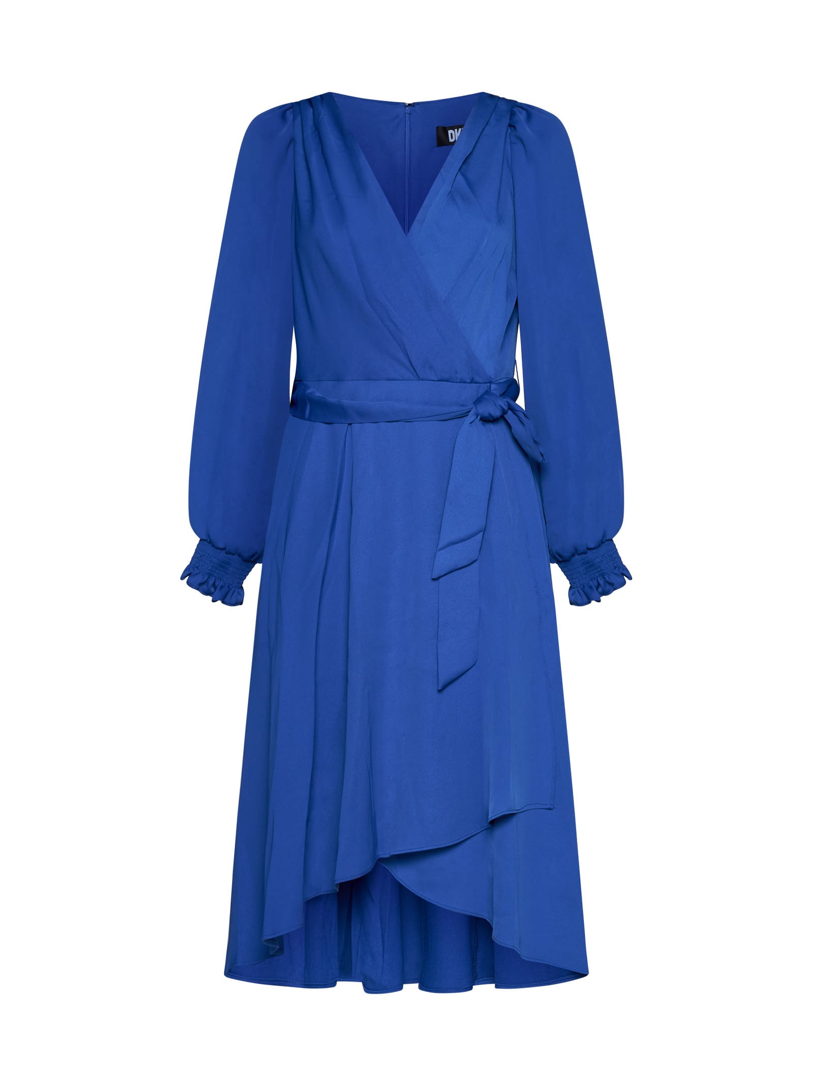 Shop Dkny Dress In Blue Sapphire