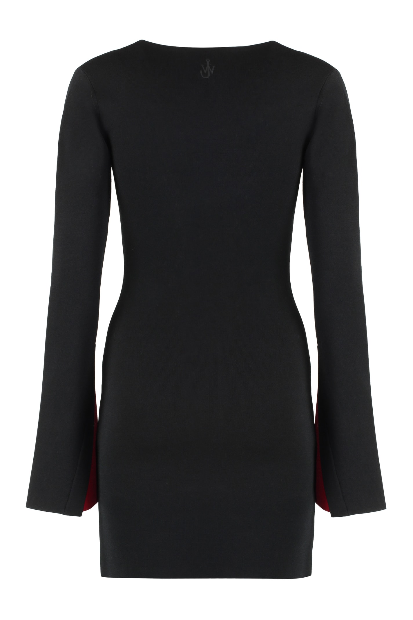 Shop Jw Anderson Viscose Dress In Black