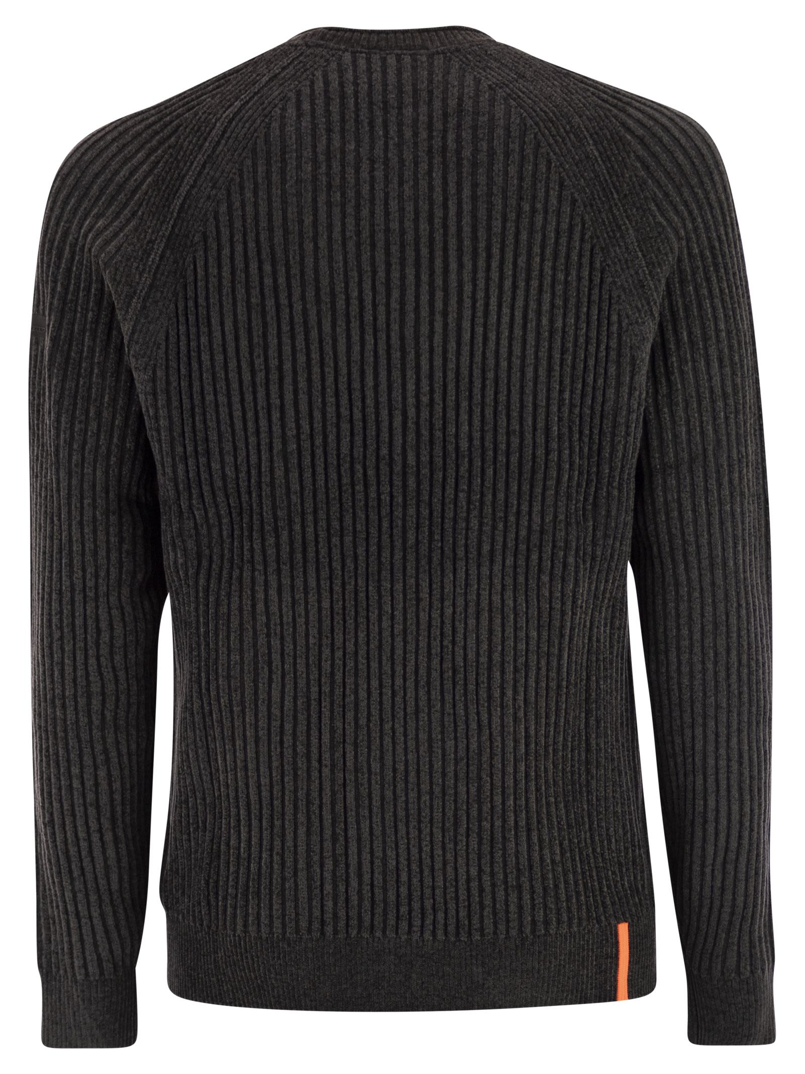 Rrd - Roberto Ricci Design Velvet Rave Round Knit - Crew Neck Jumper In Blue
