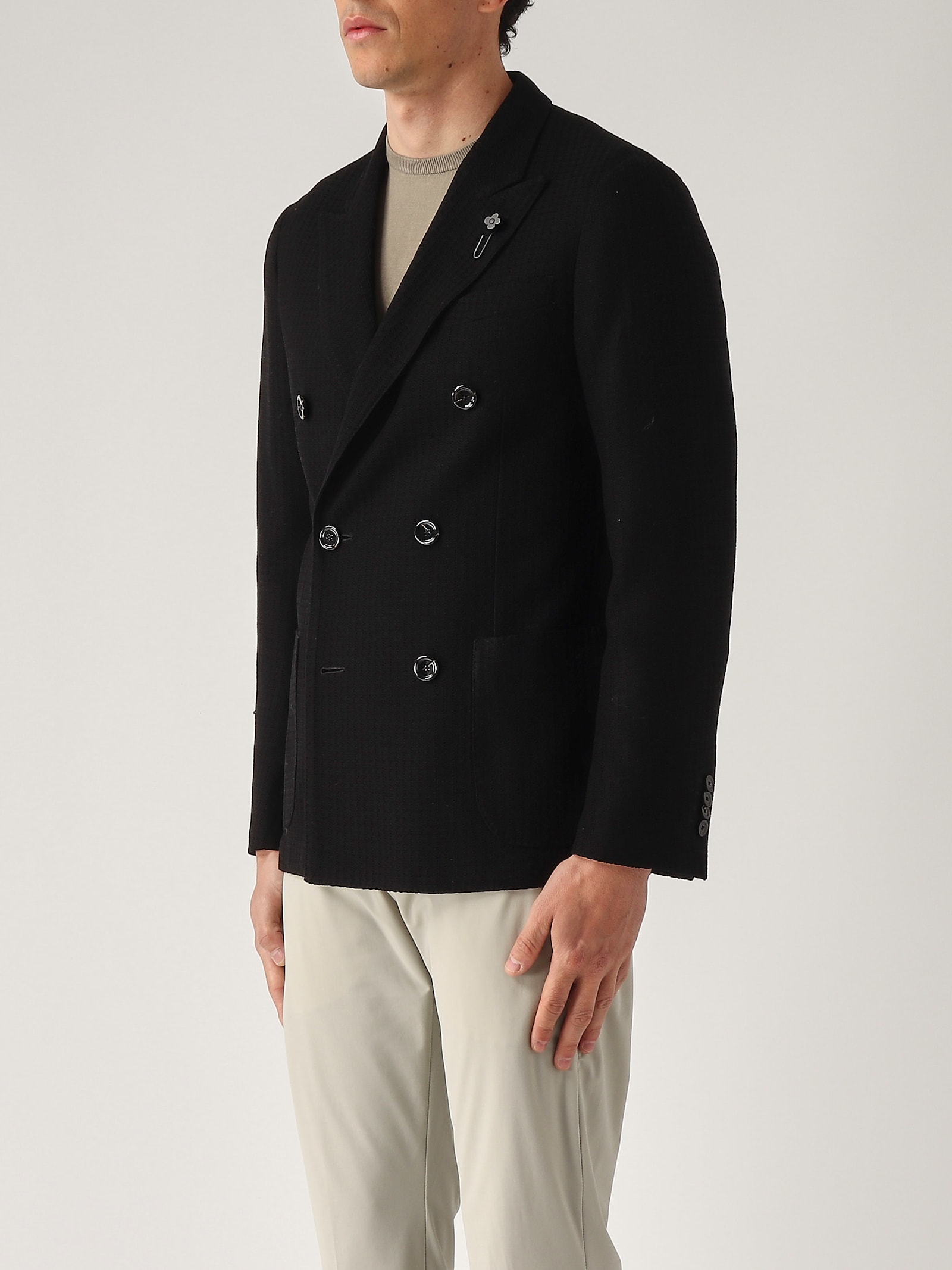 Lardini Giacca Rever Lancia Jacket In Black