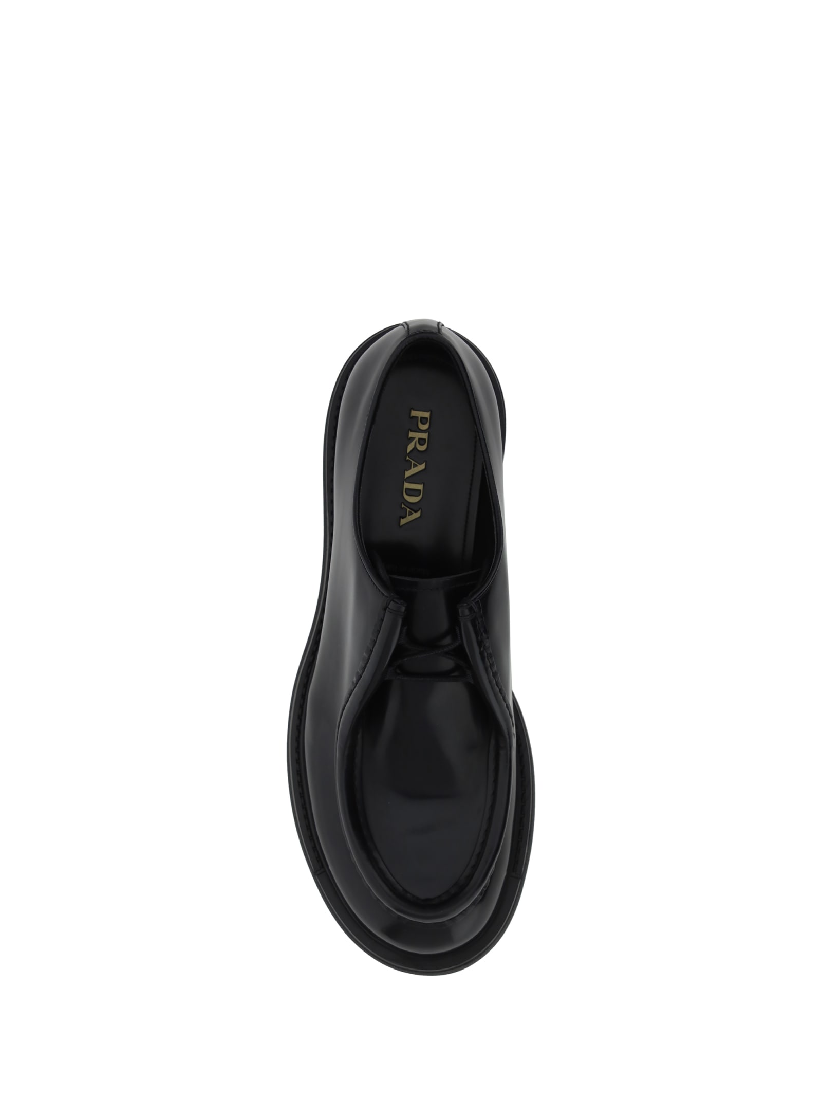 Shop Prada Diapason Loafers In Nero