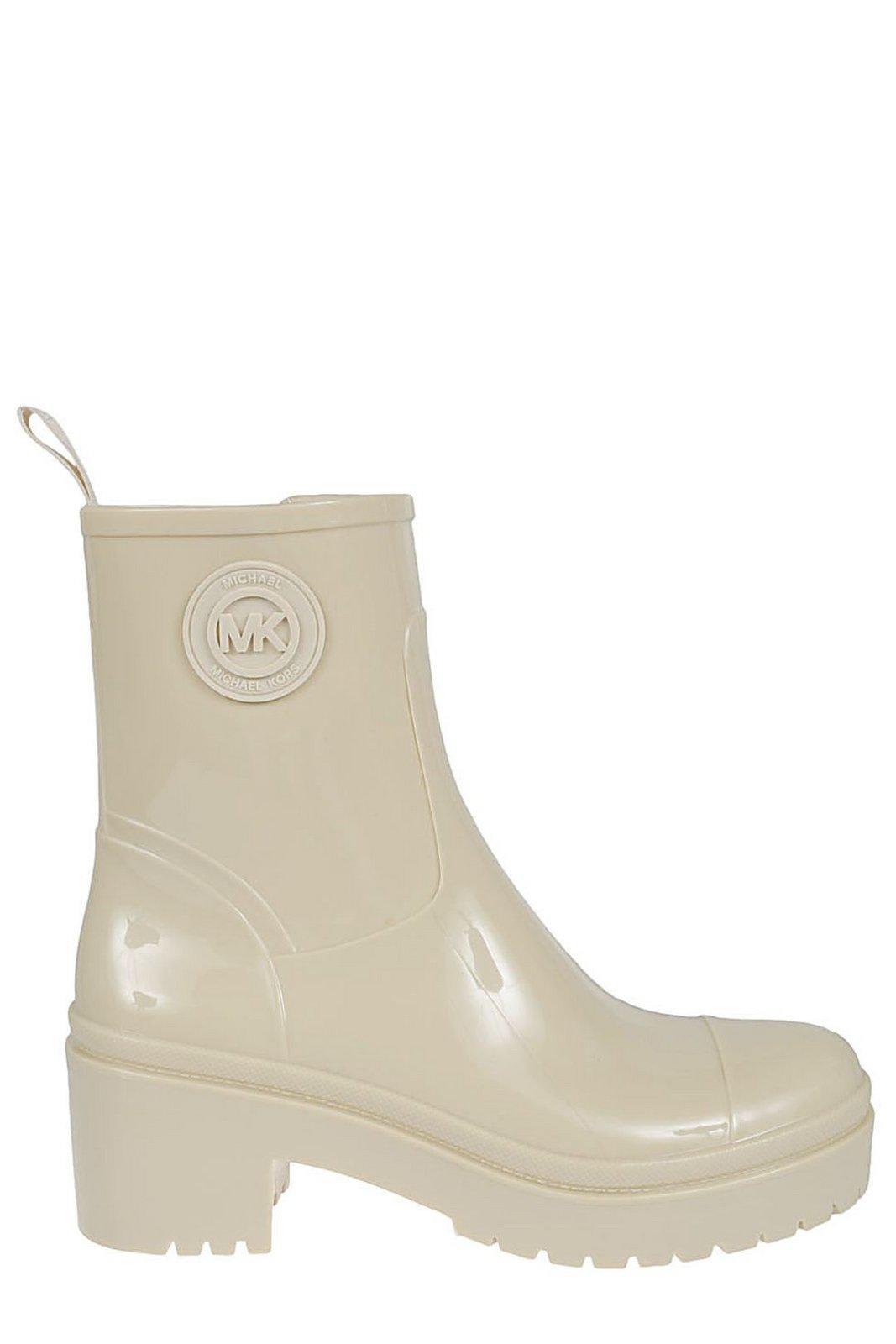 Shop Michael Michael Kors Stivaletti Karis Slip-on Boots In Beige