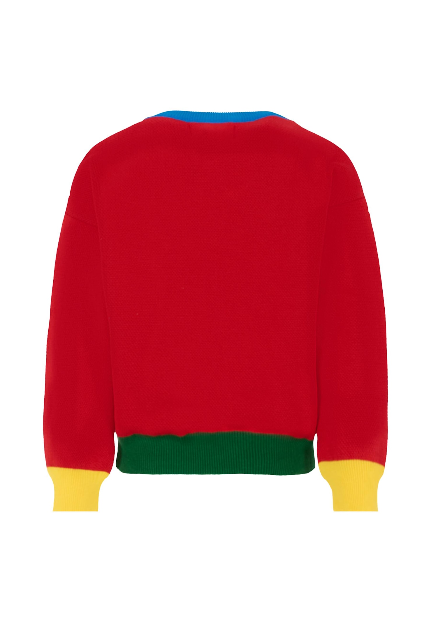 Bobo Choses Red Sweater For Boy With Dog In Multi