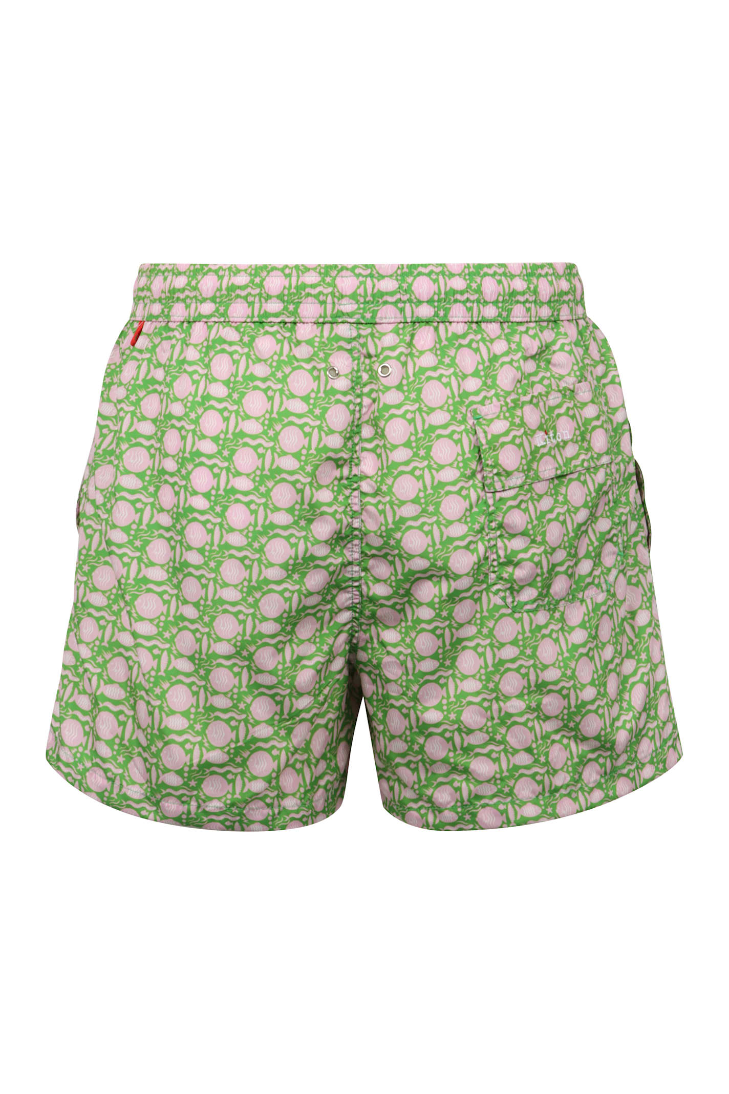 Shop Kiton Nylon Swim Shorts In Green