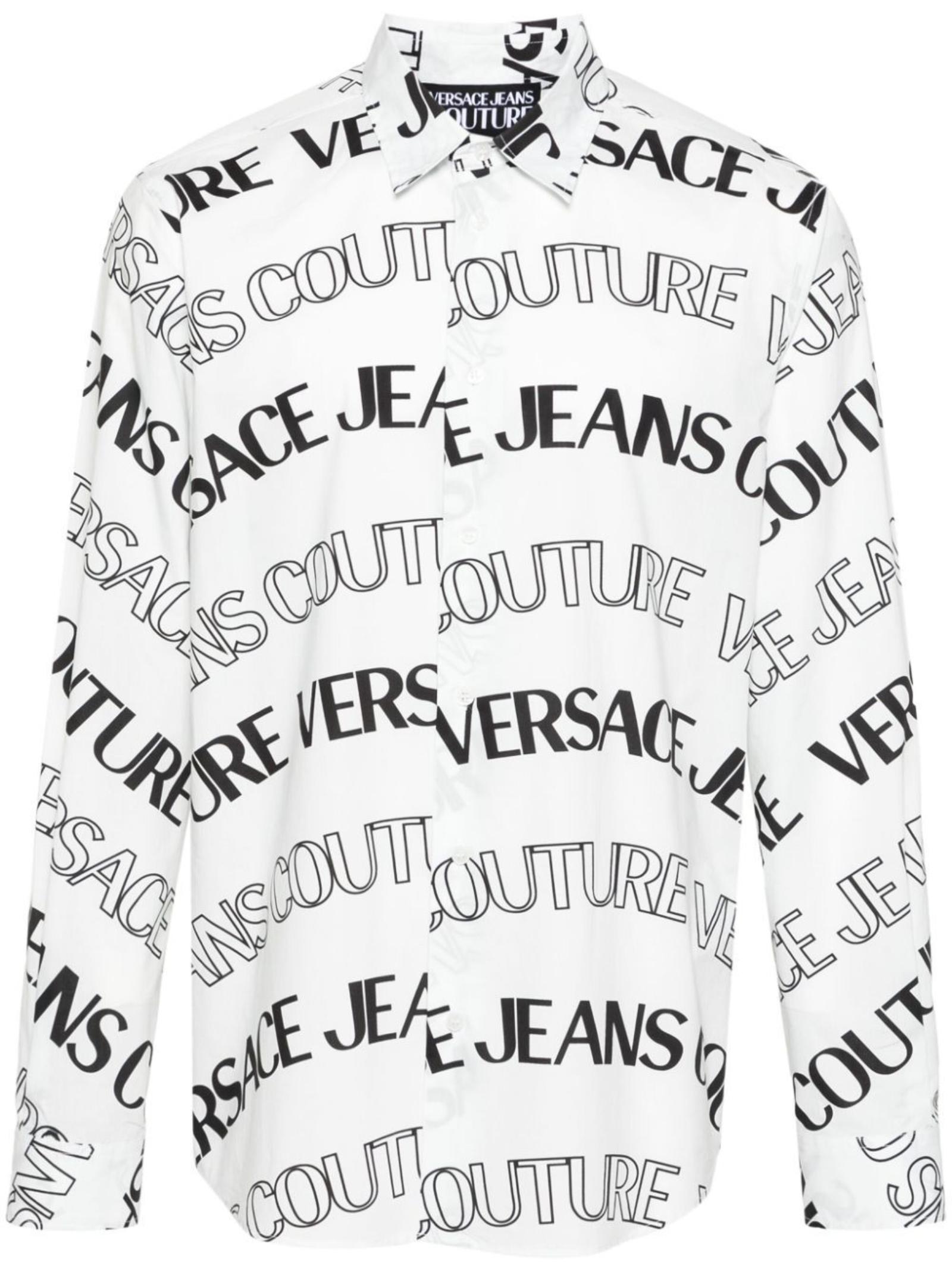 Shop Versace Jeans Couture Shirt In White