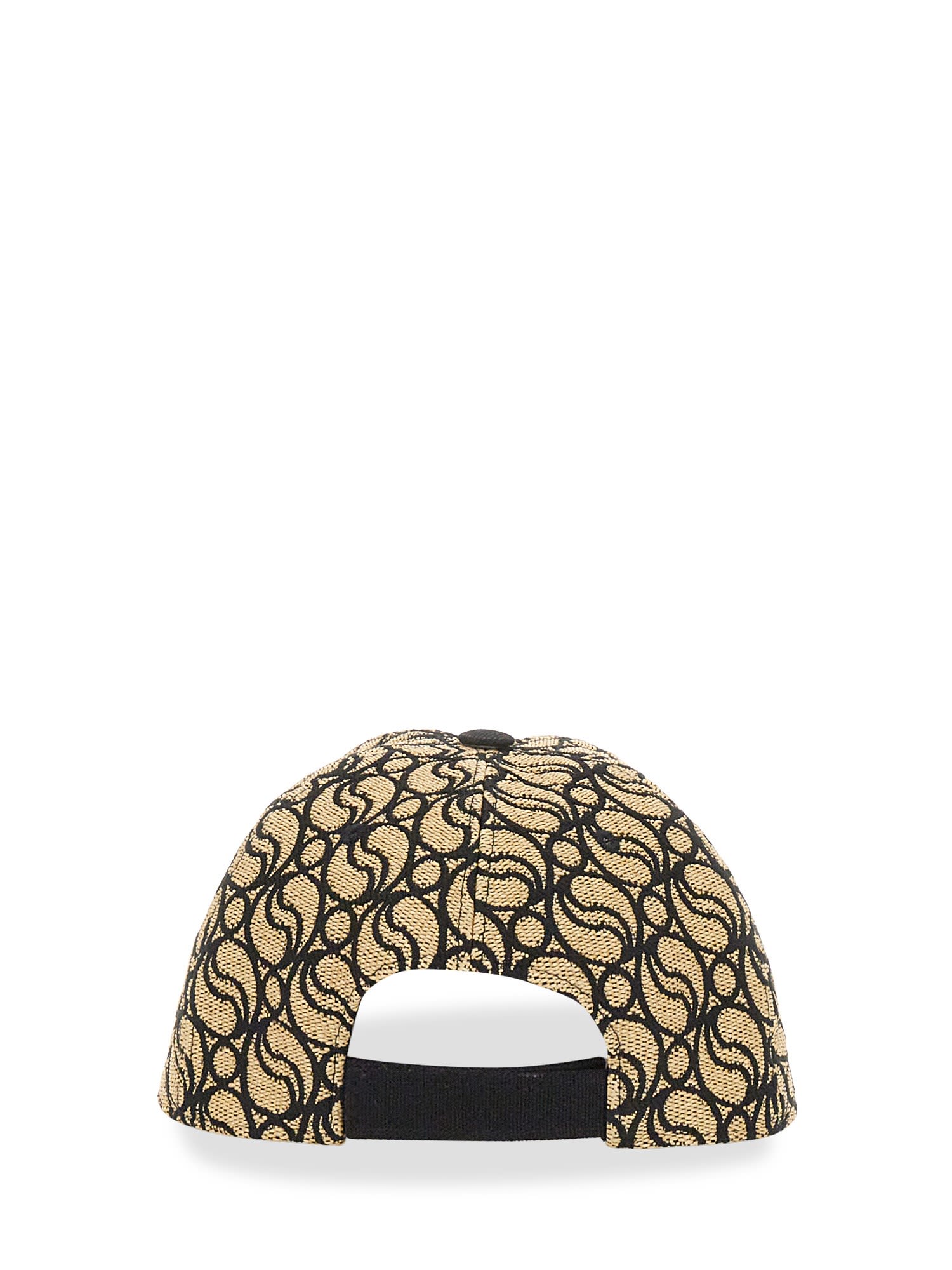 Stella Mccartney S-wave Monogram Baseball Cap In Brown