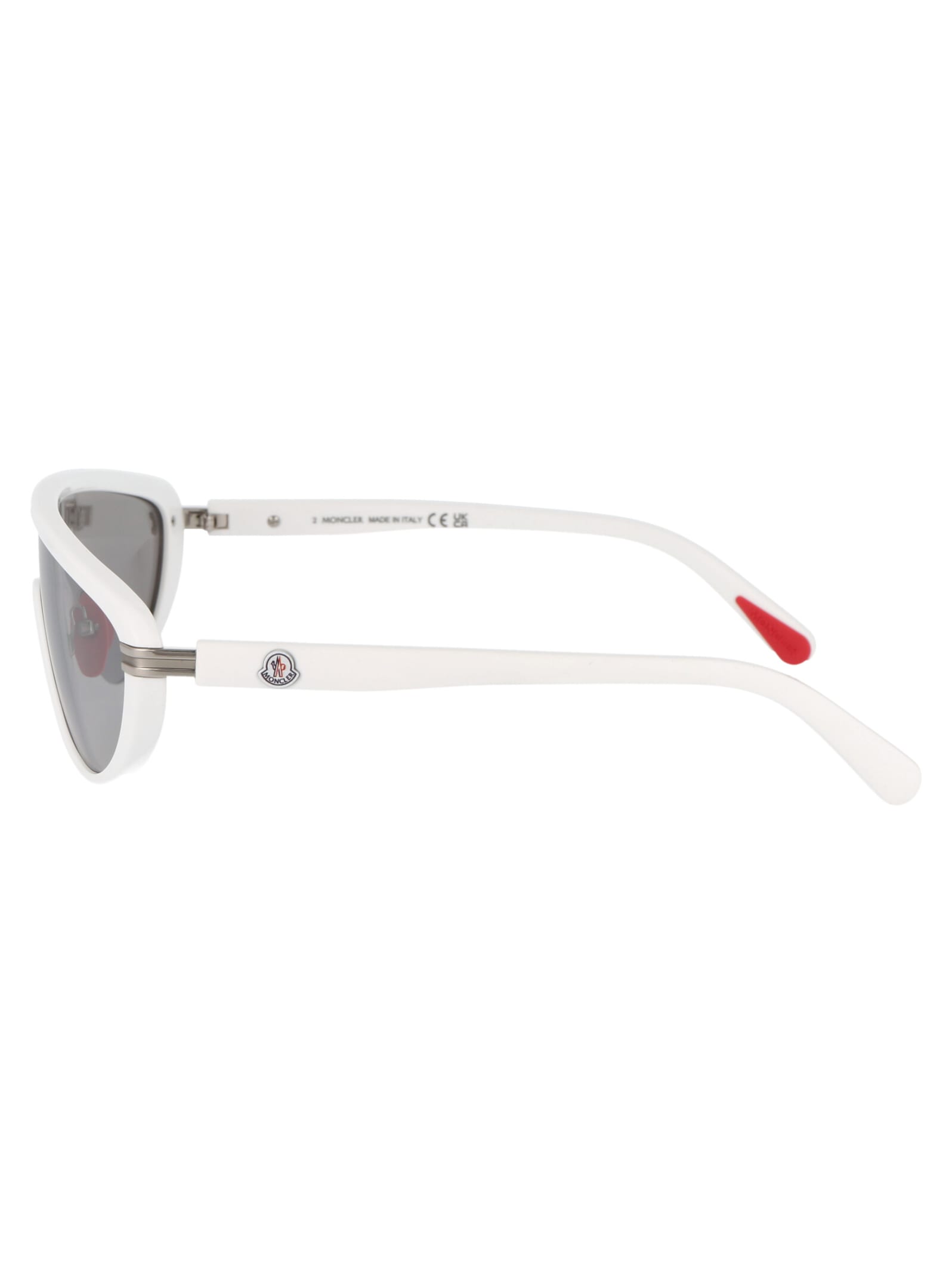 Shop Moncler Ml0239 Sunglasses In 21c White