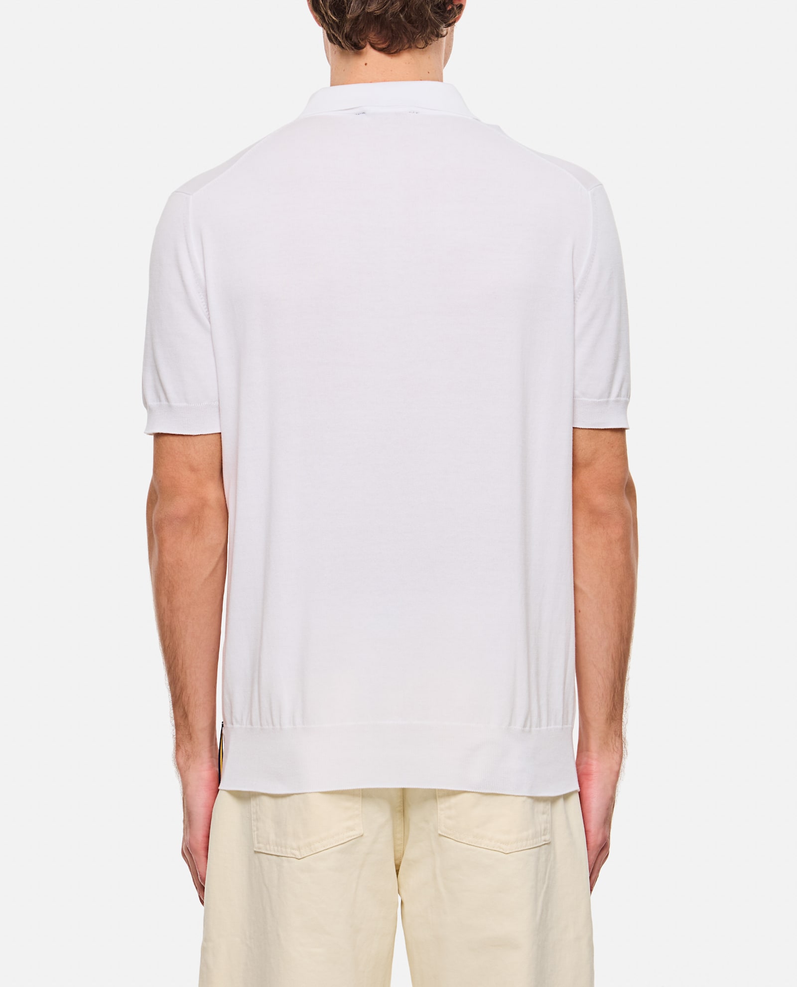 K-way White Short Sleeves Polo T-shirt In White