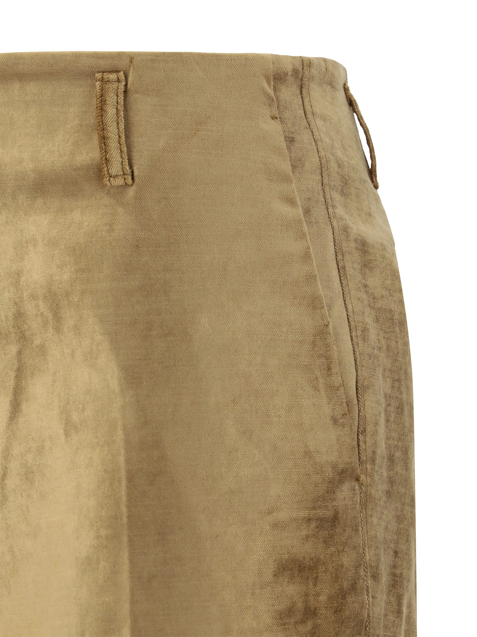 Shop Forte Forte Pants In Gold