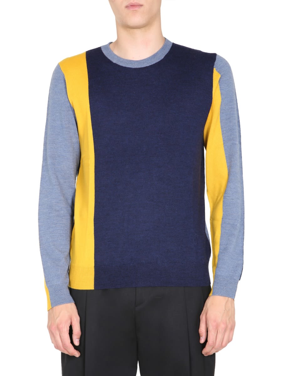 Shop Jw Anderson Crew Neck Sweater In Blue