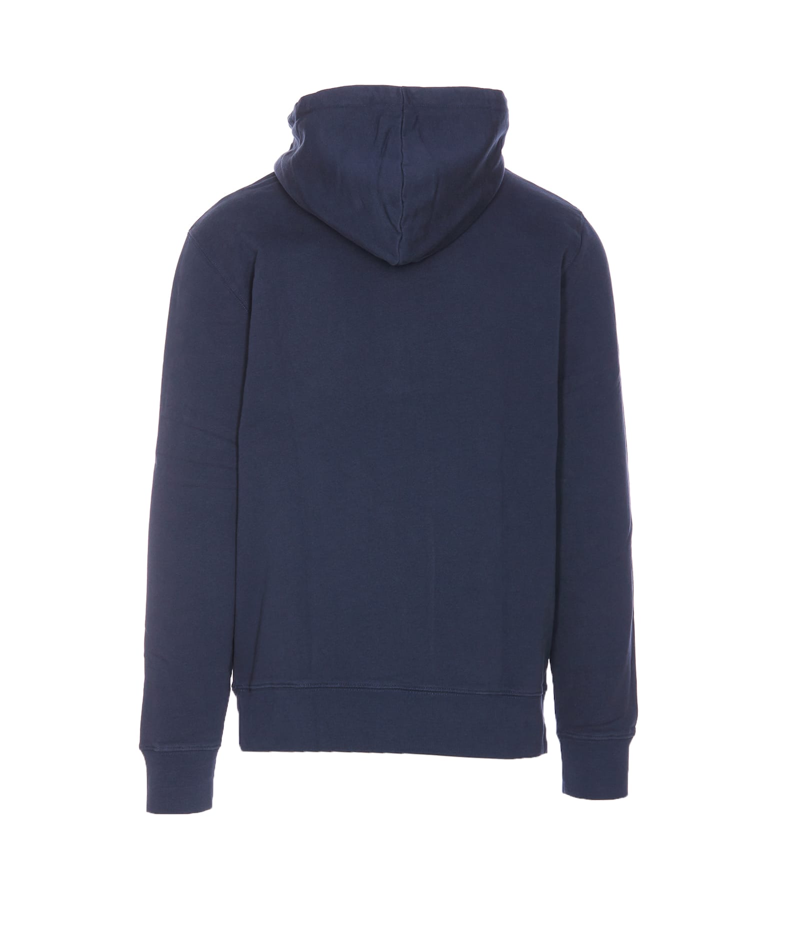 Shop Maison Kitsuné Fox Head Patch Regular Hoodie In Blue