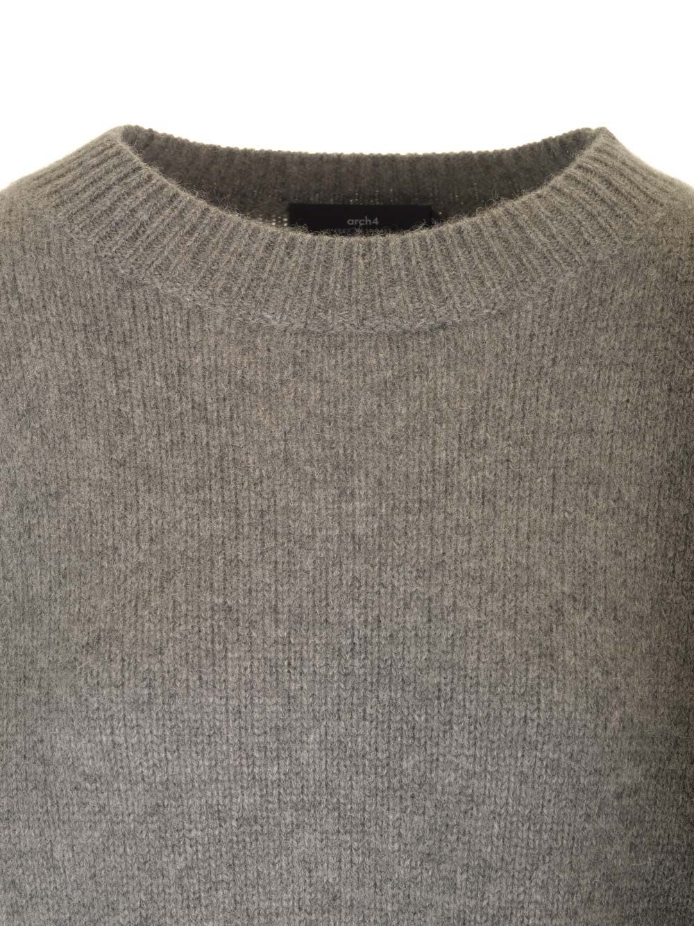 Shop Arch4 Knightsbridge Cashmere Knit Sweater In Grey