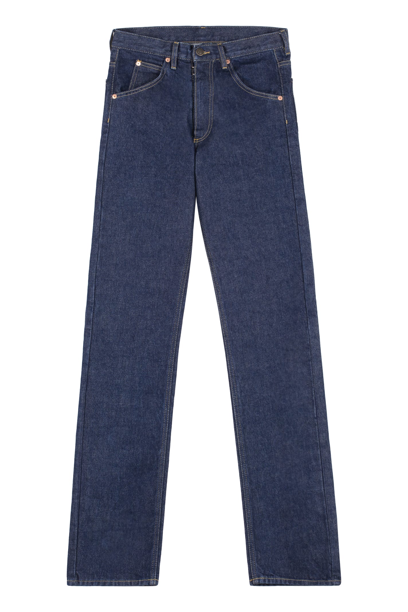 Shop Maison Margiela 5-pocket Straight-leg Jeans In Denim