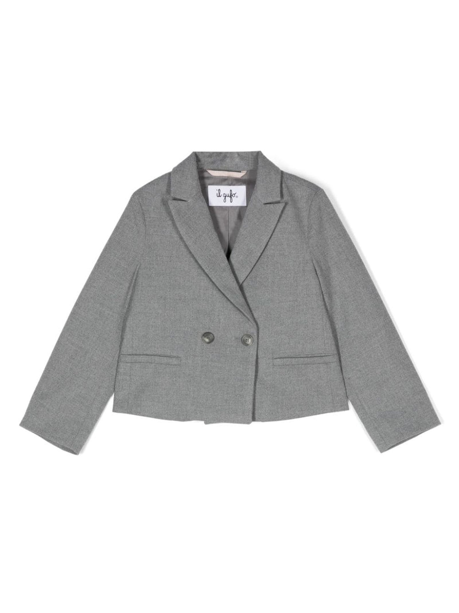 Shop Il Gufo Jackets Grey