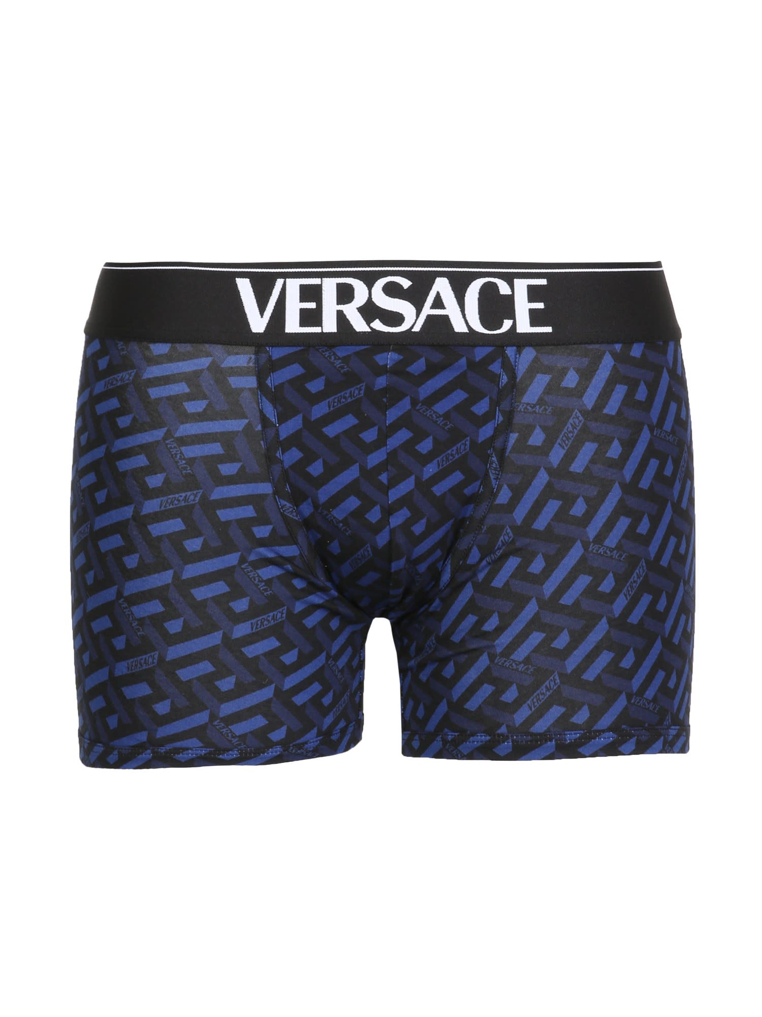 Versace Boxer With All Over Greek Pattern