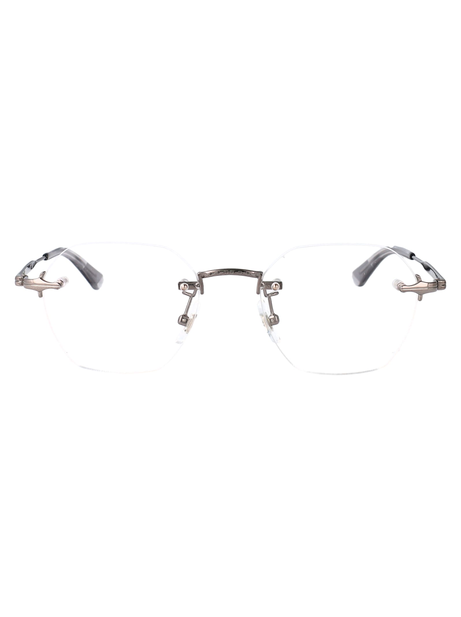 Montblanc Ruthenium-ruthenium-transparent Metal Glasses In Transparent