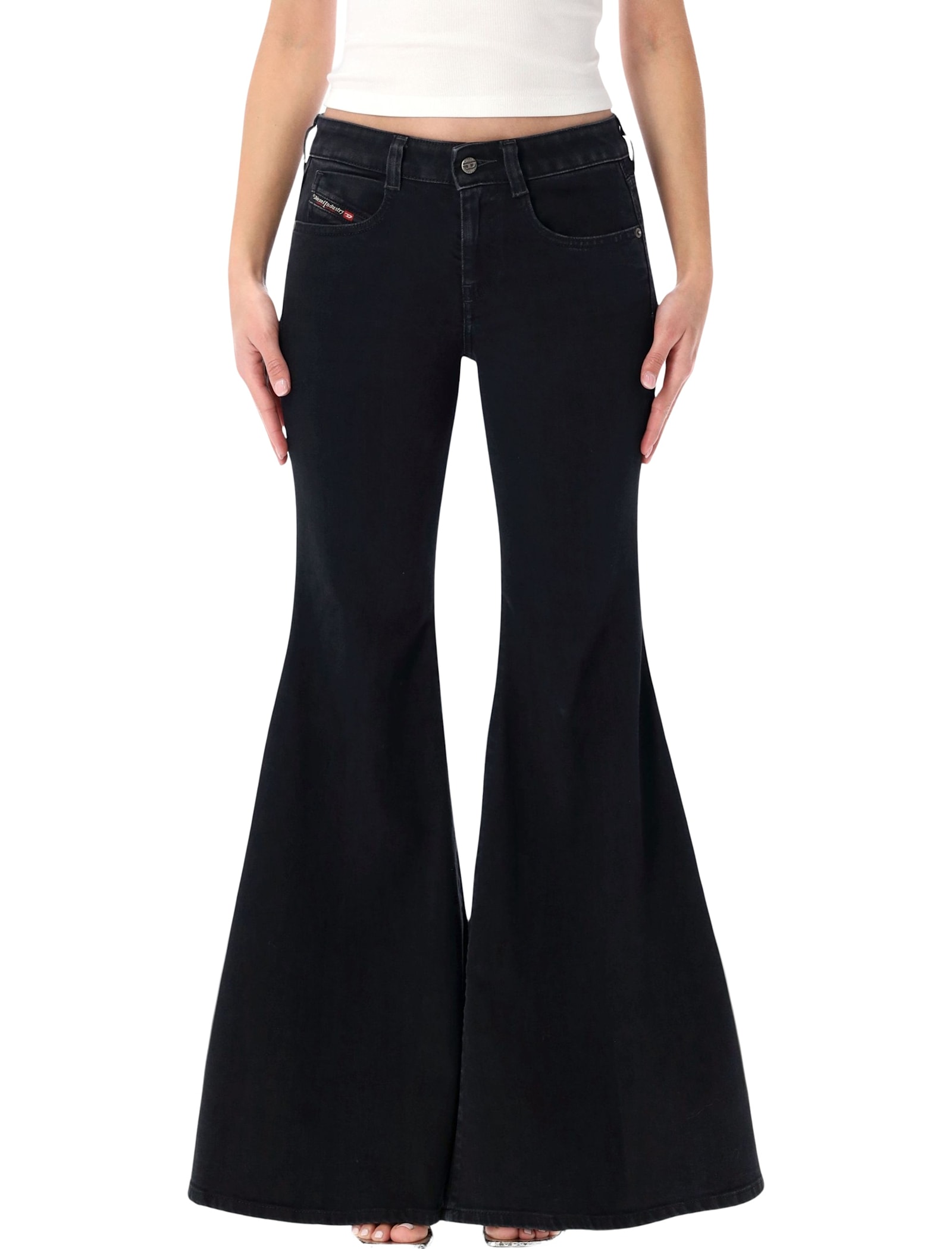 Diesel Flare Jeans In Black