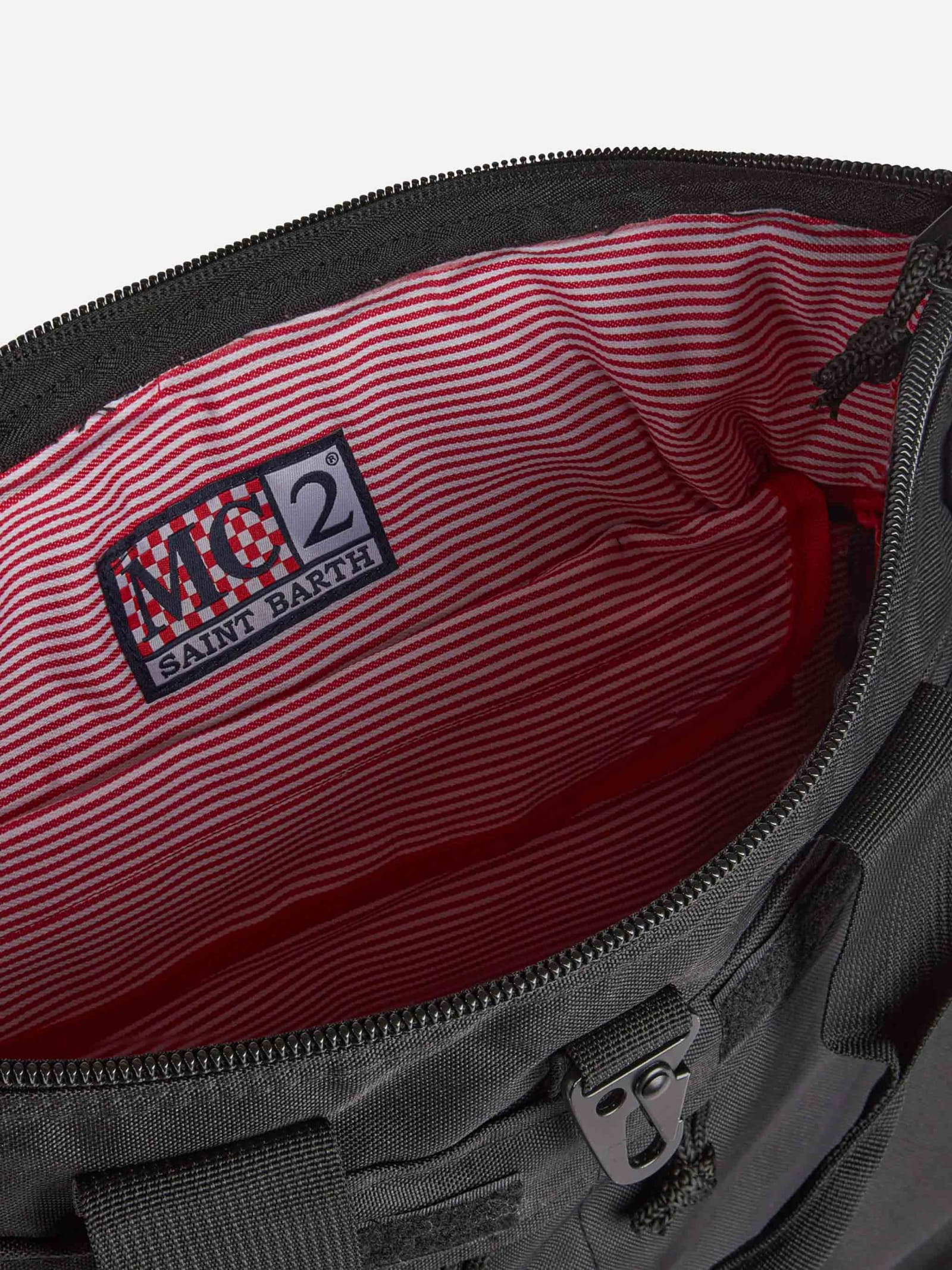 MC2 SAINT BARTH BLACK TECHNIC FABRIC BACKPACK HELMUT