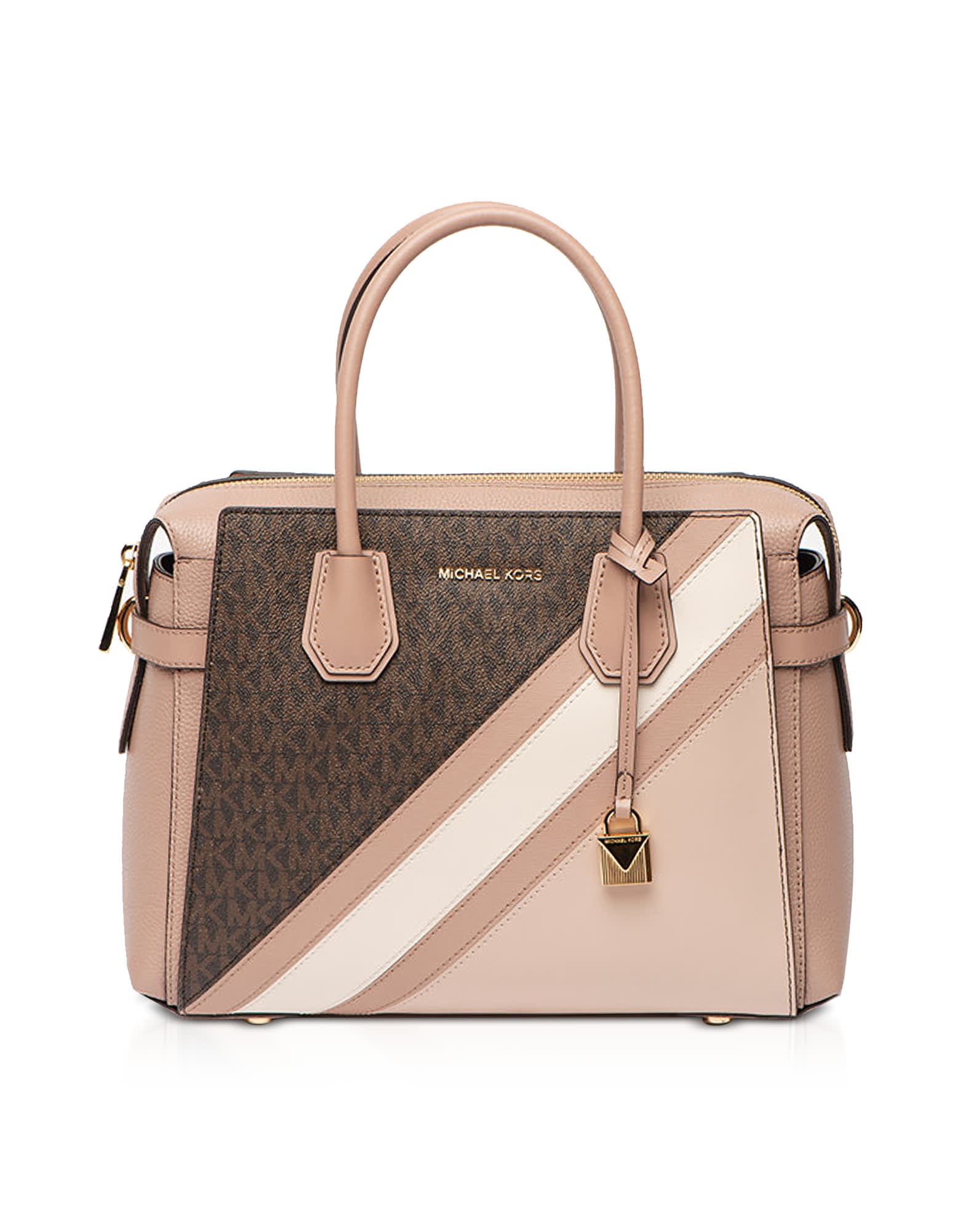 michael kors mercer belted medium satchel