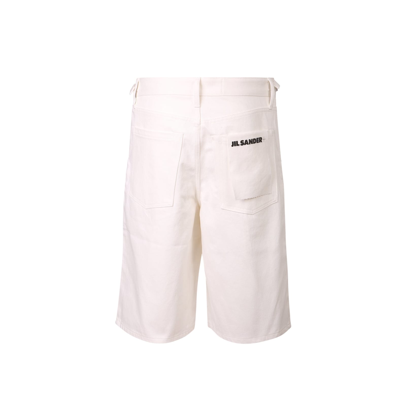 Jil Sander Denim Shorts In White