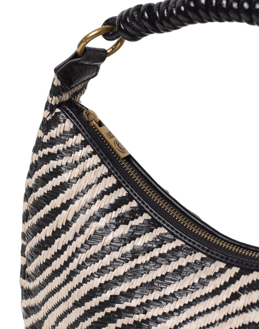 Just Cavalli Zebra Printed Shoulder Bag