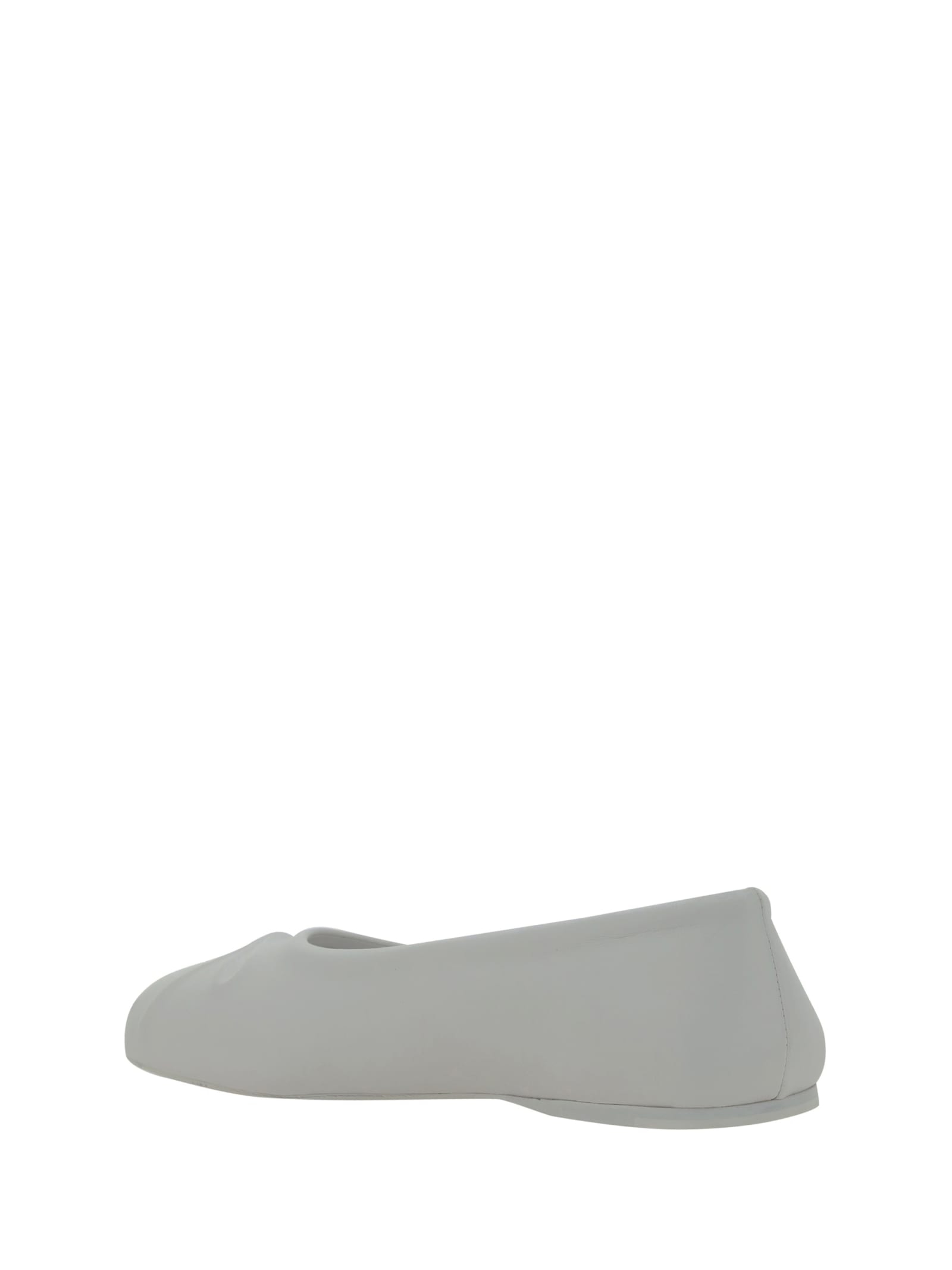 Shop Marni Seamless Little Bow Ballerinas In Lily White