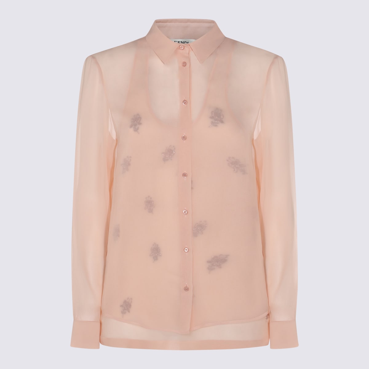Fendi Pink Silk Shirt