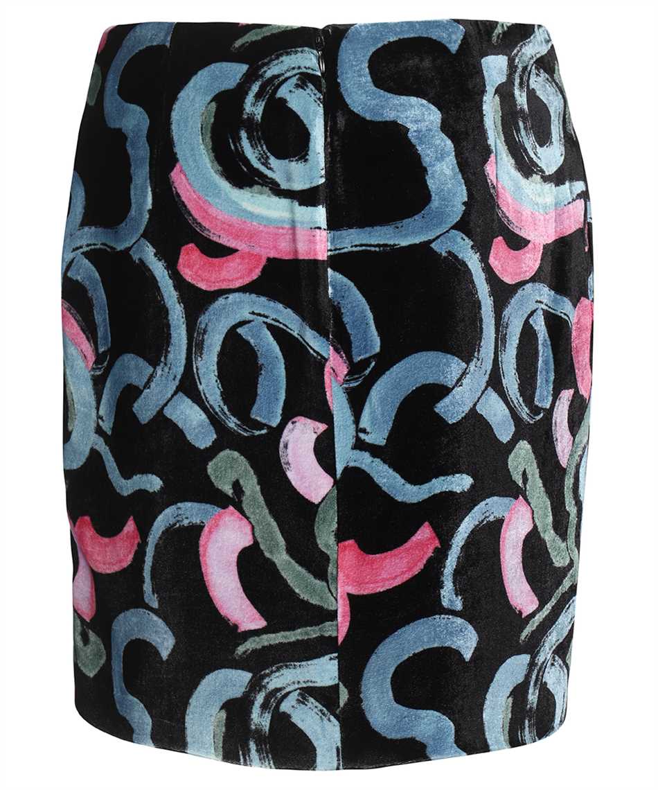 Shop Emporio Armani Printed Skirt In Multicolor