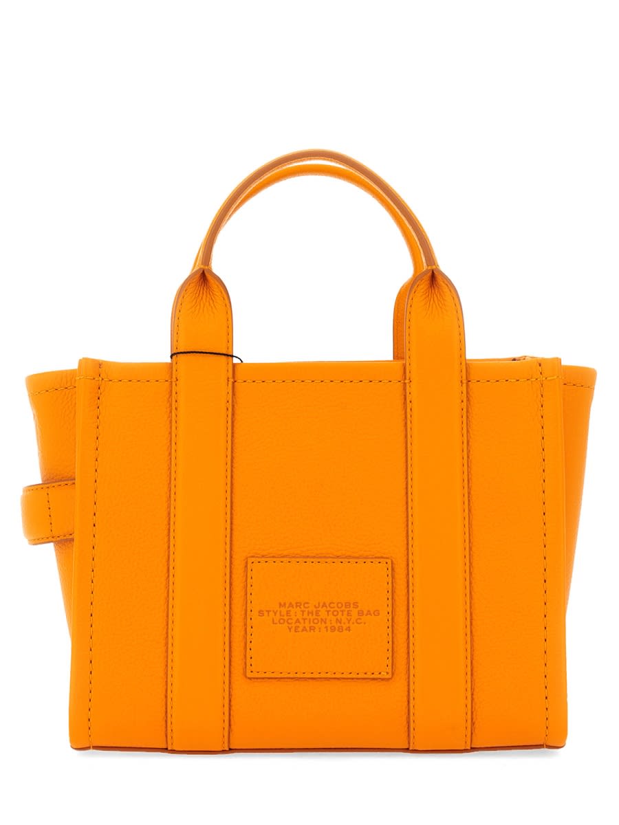 Shop Marc Jacobs The Tote Small Bag In Orange