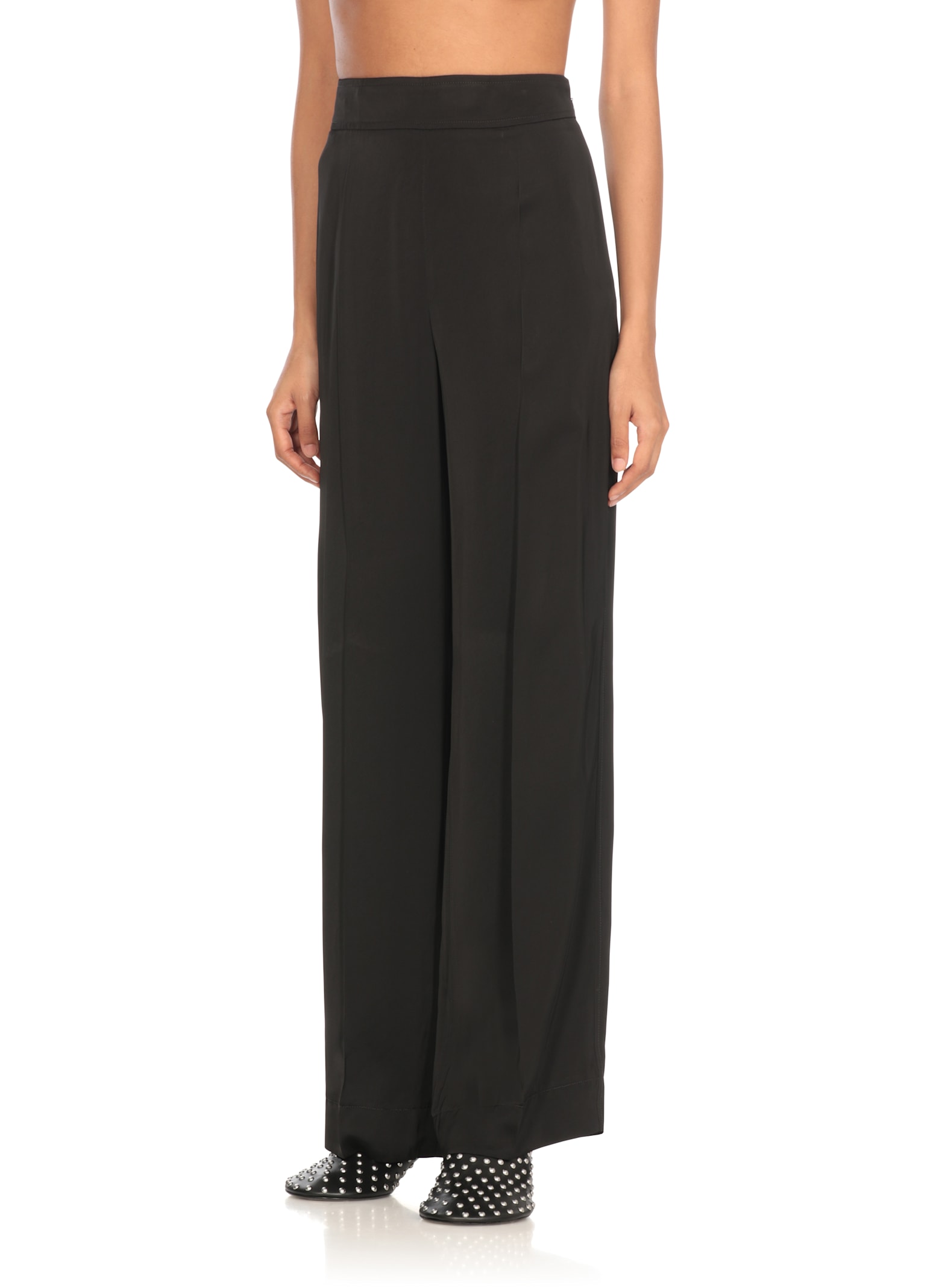 Jil Sander Rayon-silk Twill Trousers