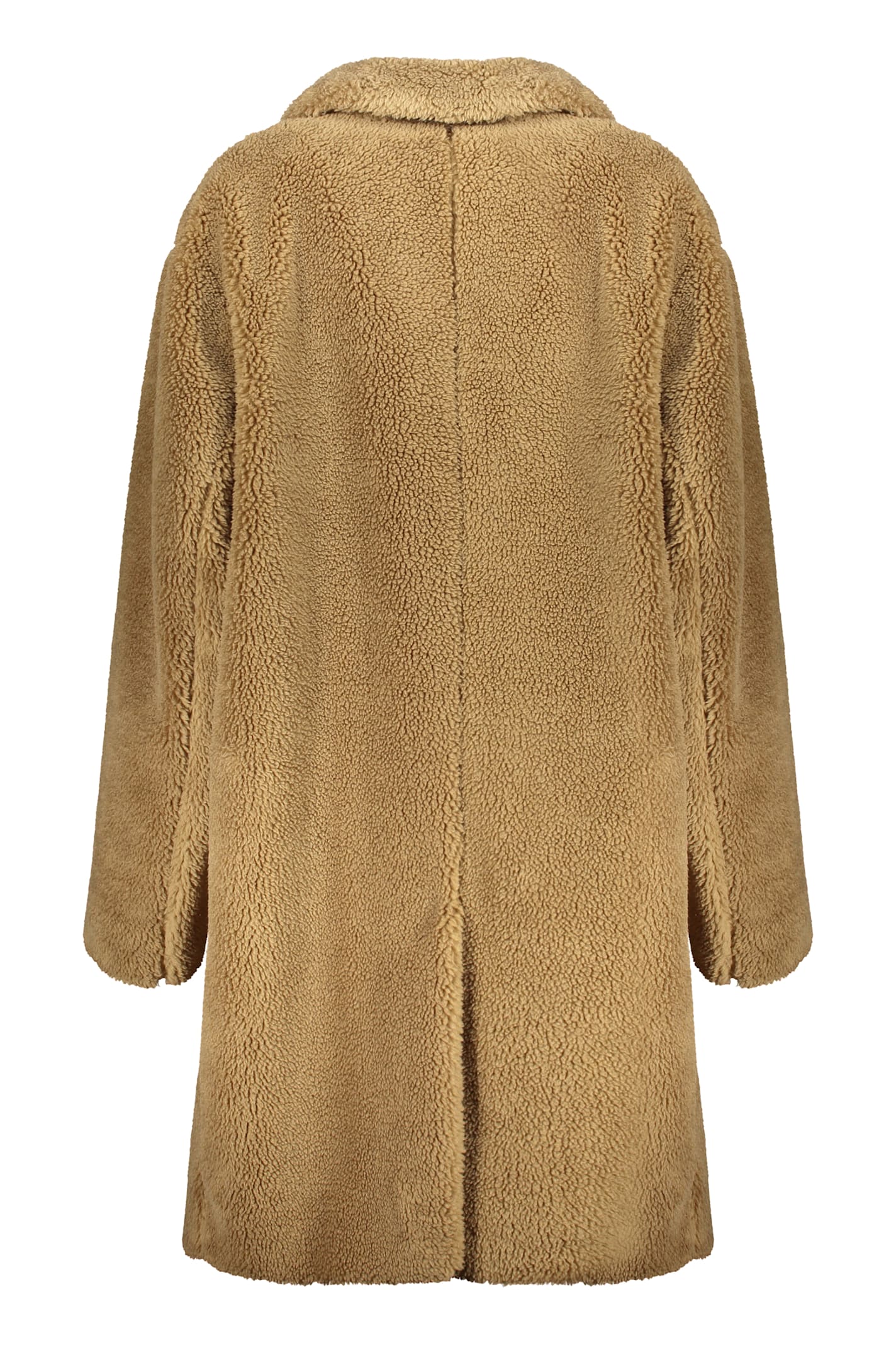 Herno Vegan Fur Coat In Brown