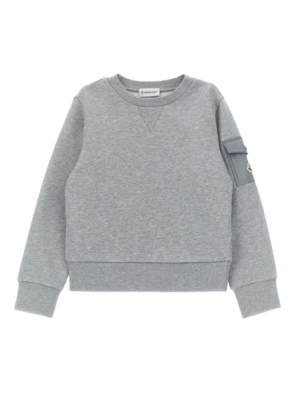 Moncler Sweatshirt In Gray