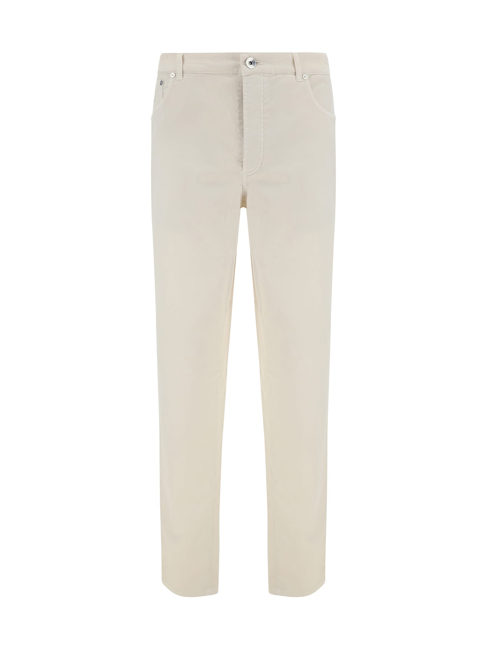 Brunello Cucinelli Dyed Pants In Off White