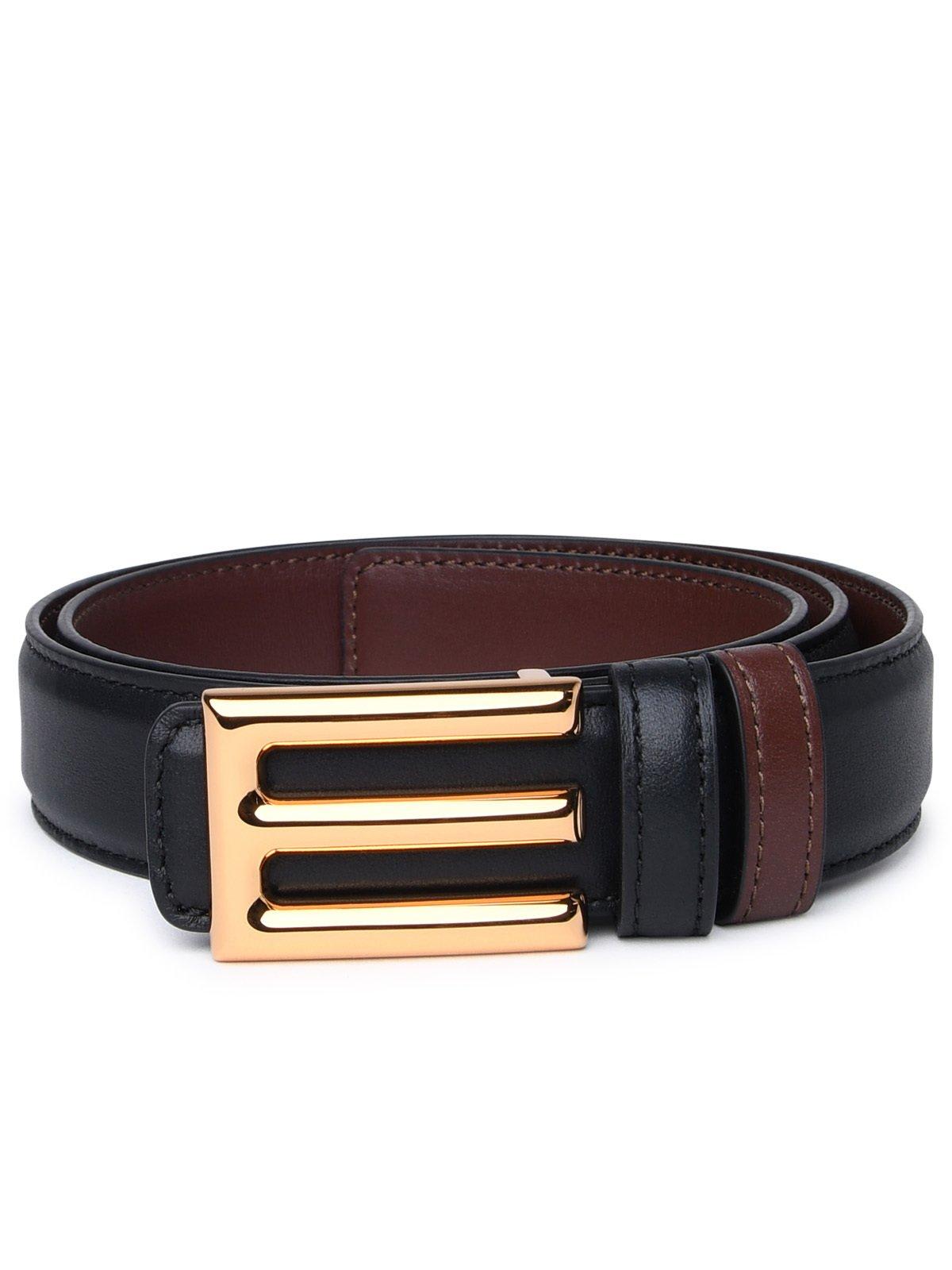 Shop Etro Reversibile Buckle Belt In Nero