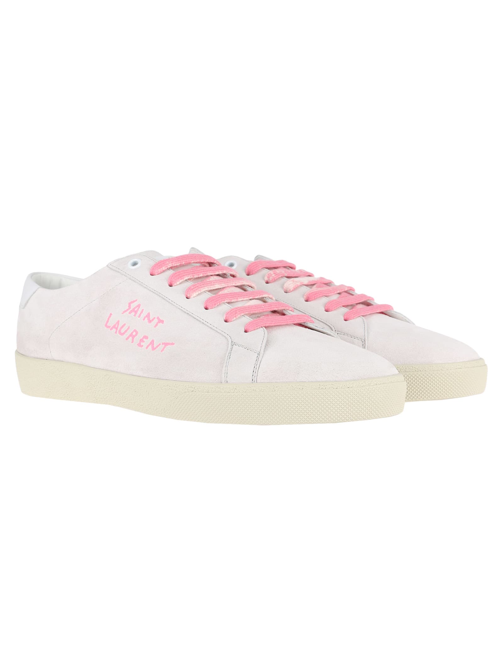 pink saint laurent sneakers