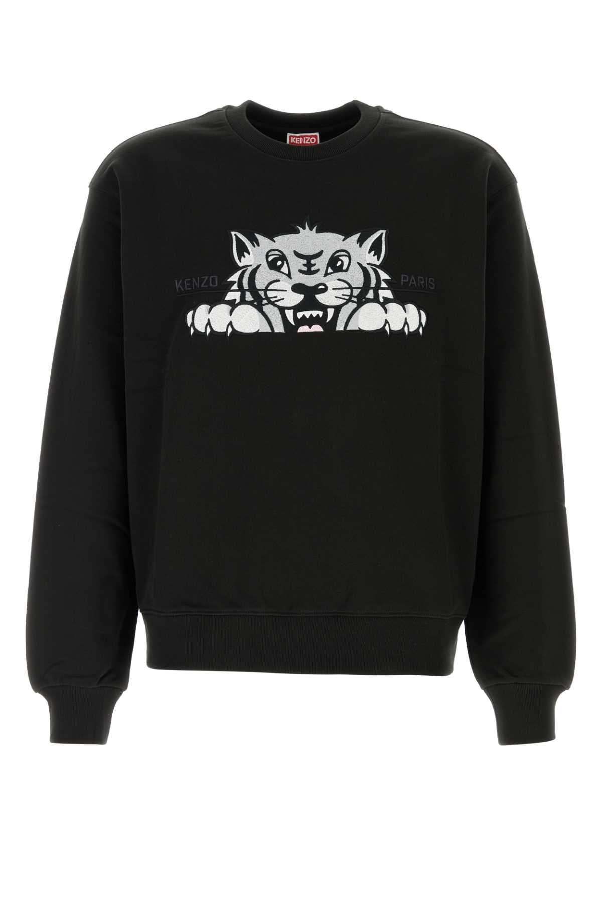 Black Cotton Sweatshirt