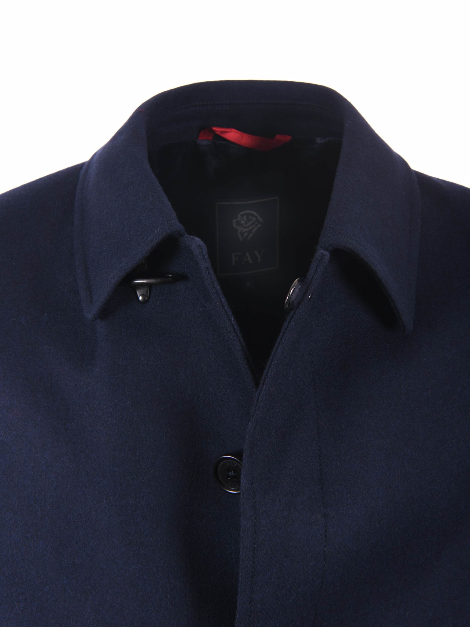 FAY LODEN COAT WITH HOOK