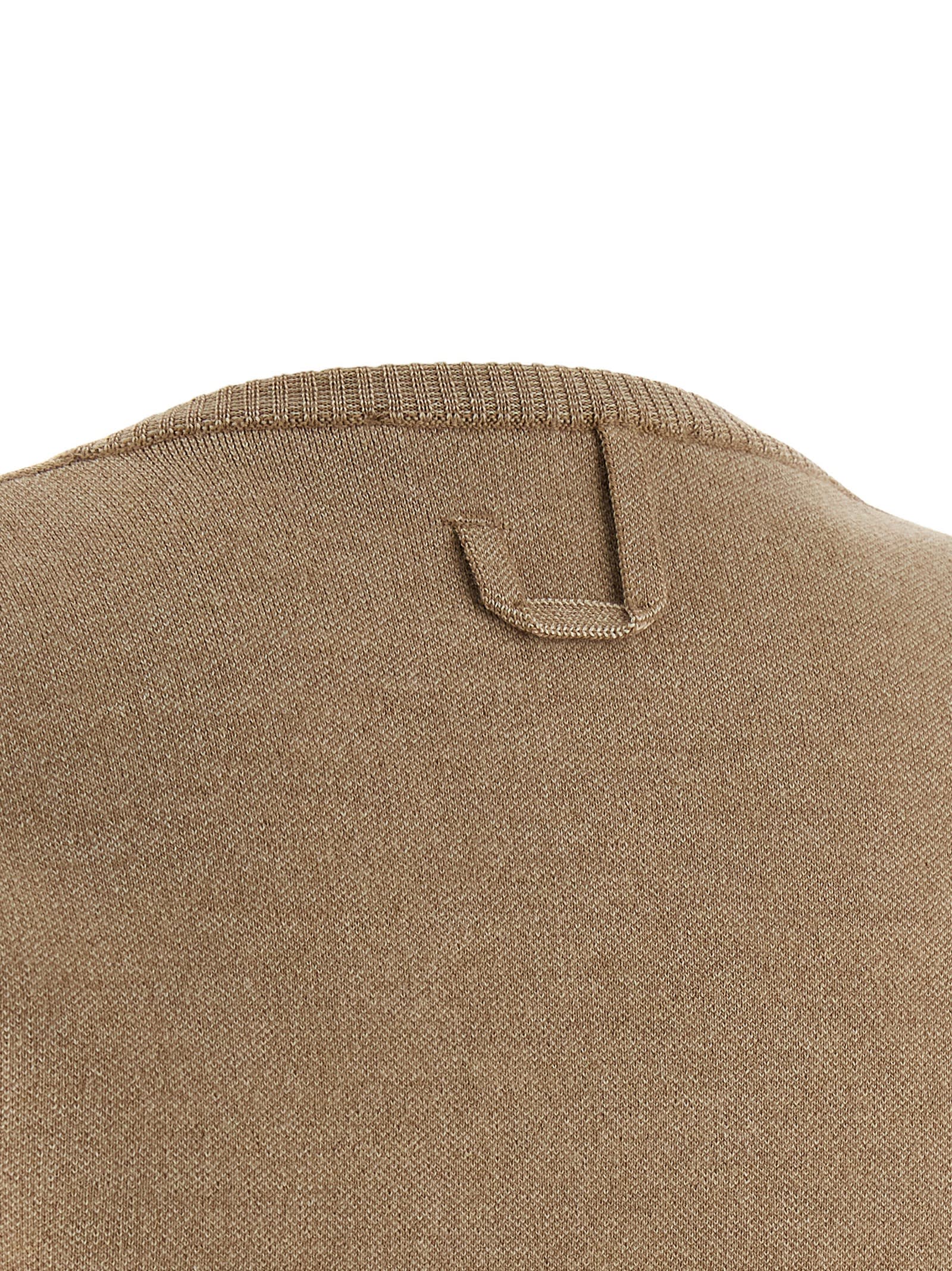 Jacquemus Doppio Button Round-neck Cardigan In Nude