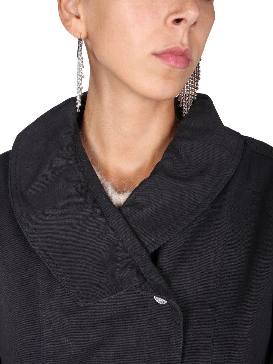 Shop Isabel Marant Belted Waist Jacket In Black