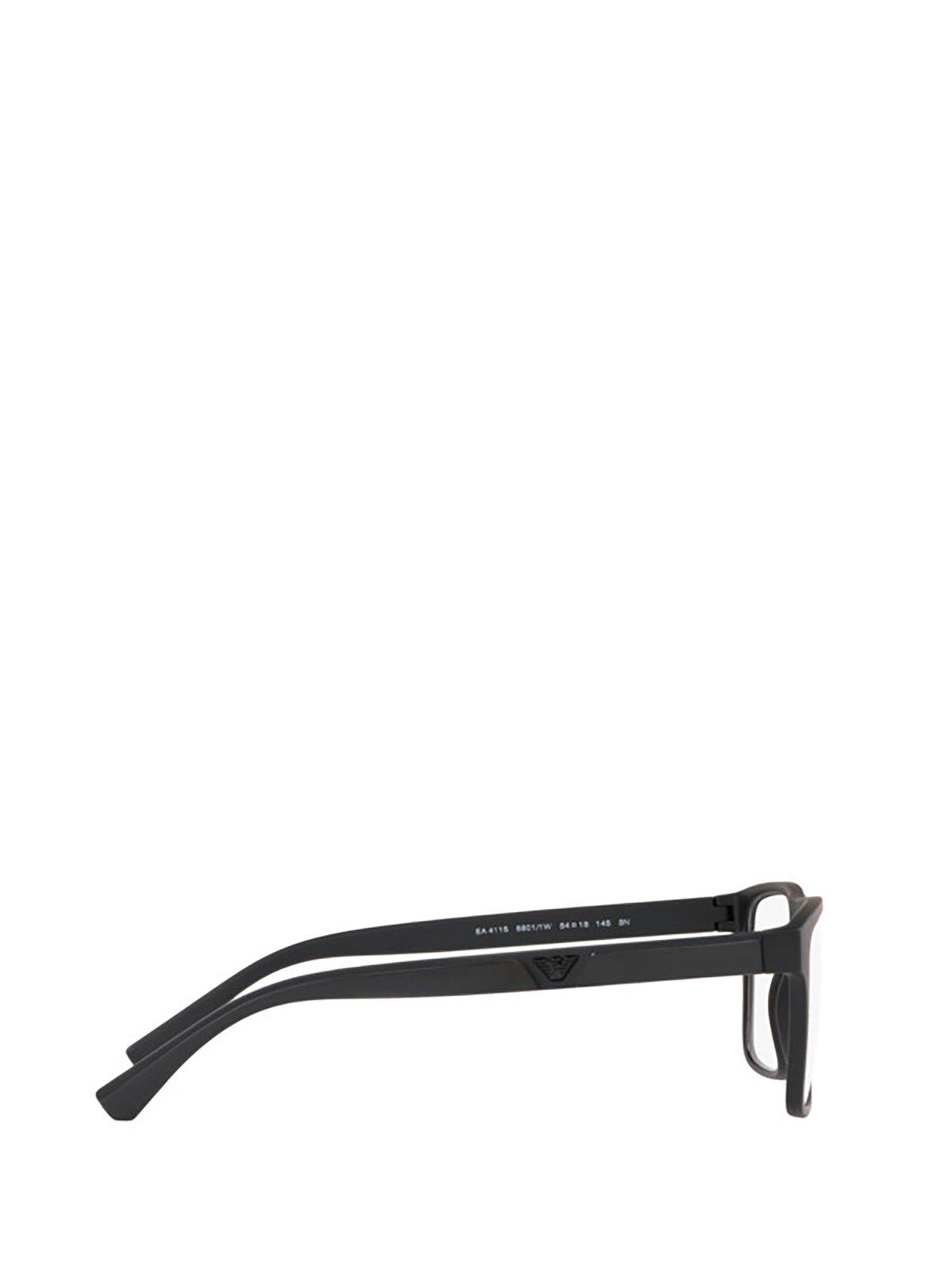 Emporio Armani Inverted Trapezoidal Full-frame Glasses In 58011w